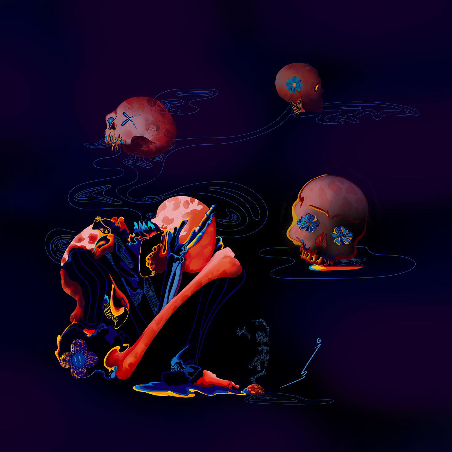 "my skeletons are having a meeting at the closet"