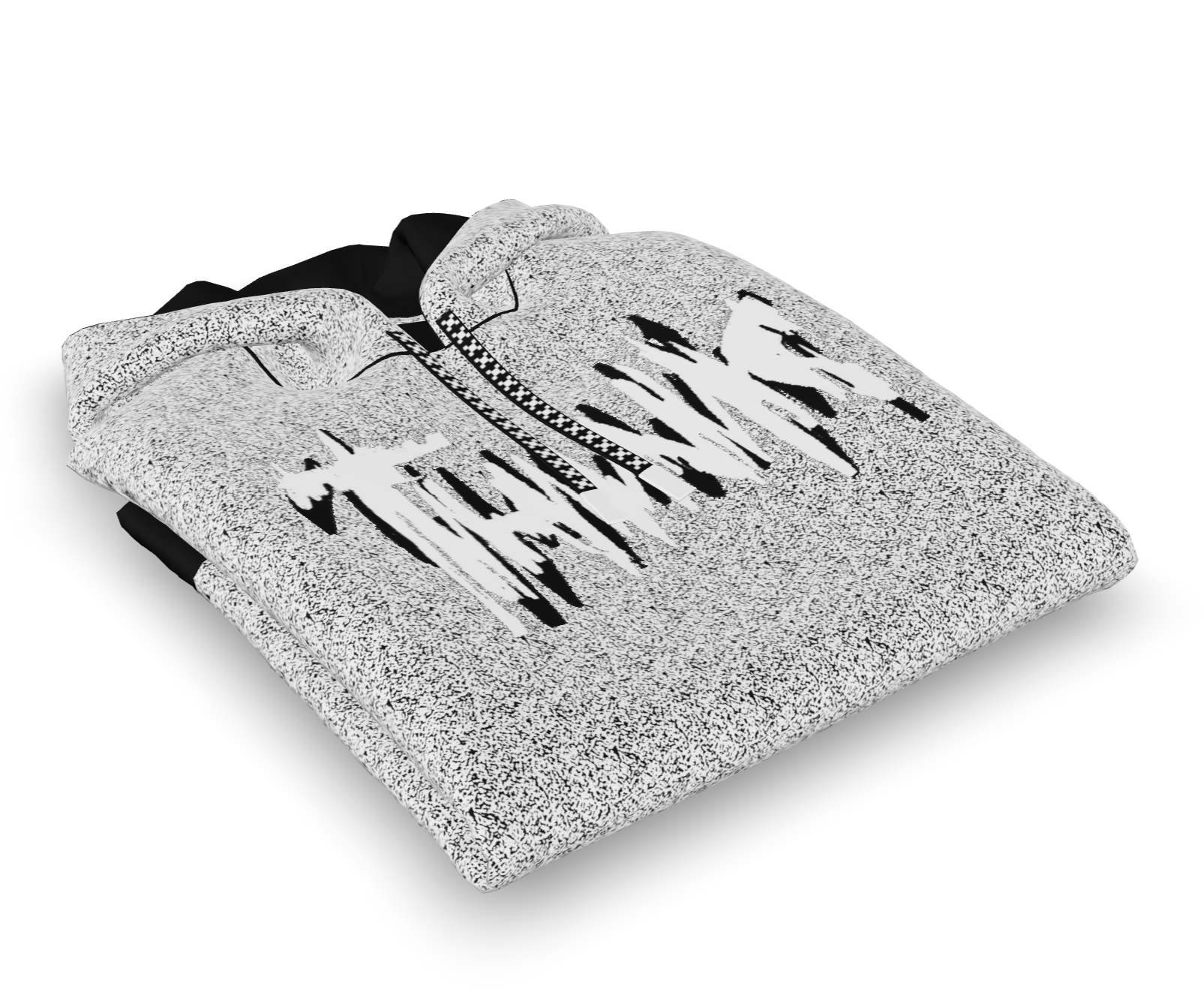 XCOPY-Inspired T H I N K Hoodie (Folded for Display)