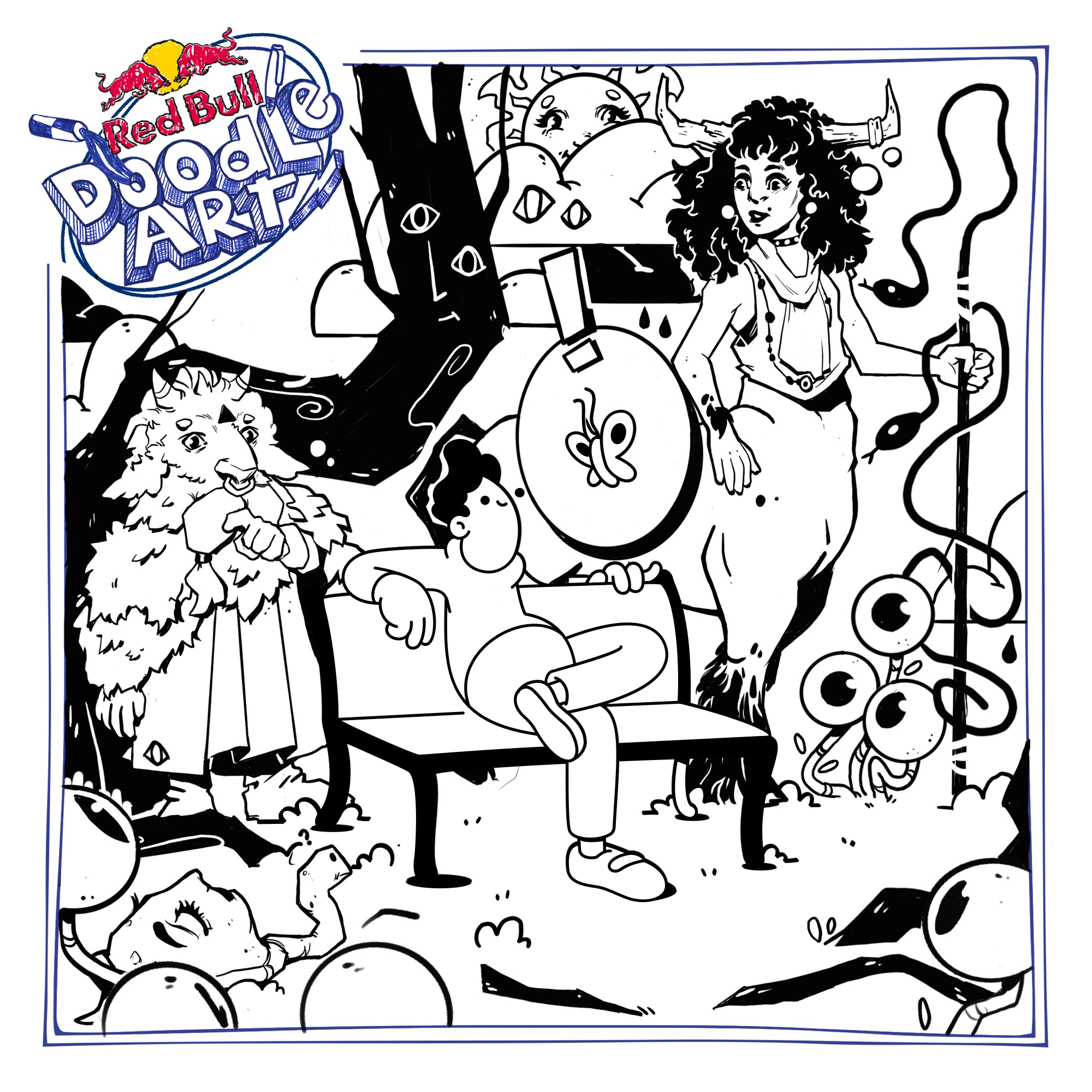 Red Bull Doodle Art Collection mentored by Burnt Toast #4810/12935