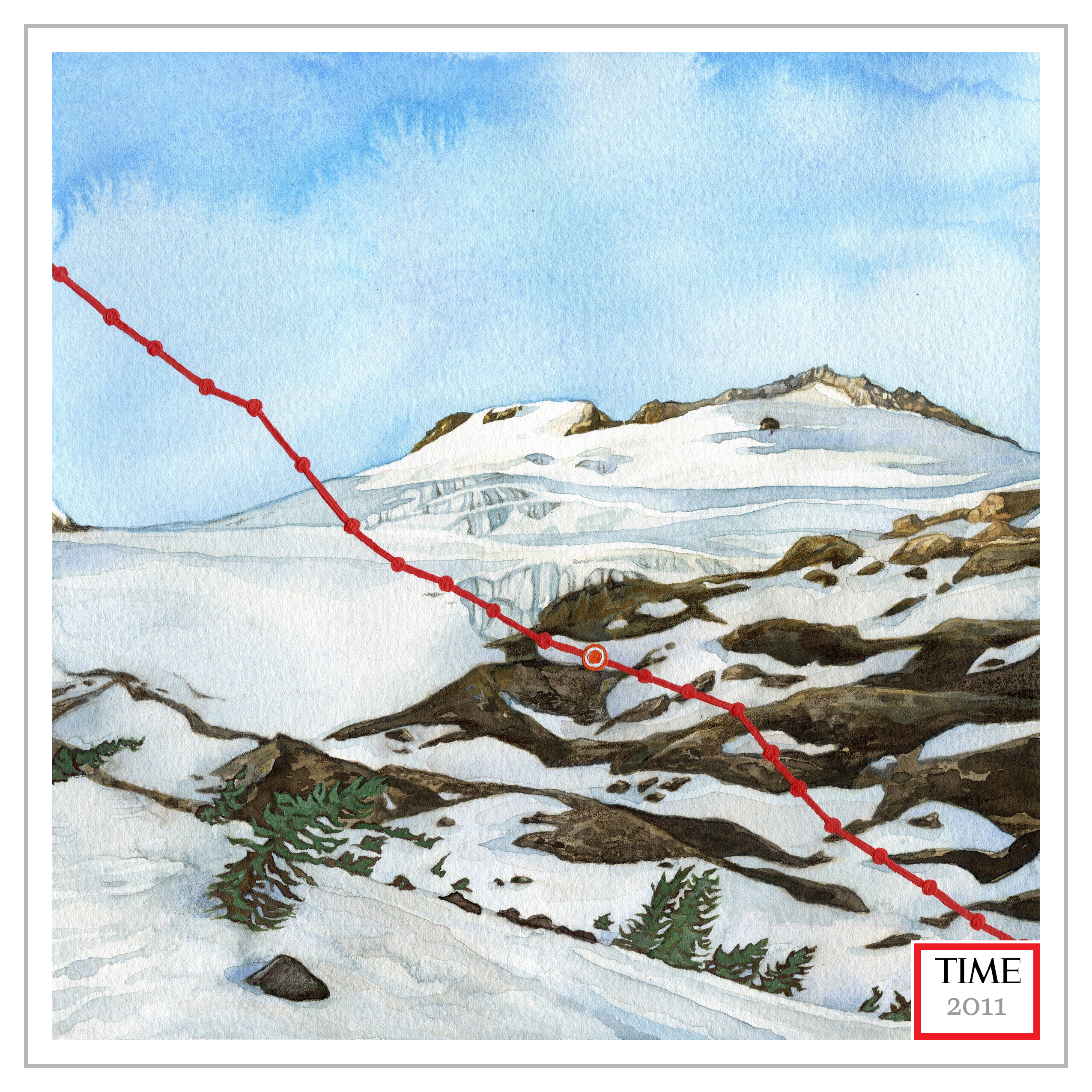 Snows of Winter Past, 2011 by Jill Pelto