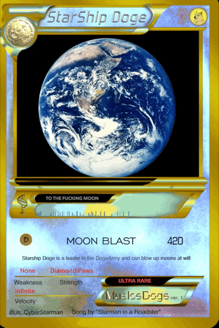 StarShip Doge (Moon Blaster Ultra Rare Mint)