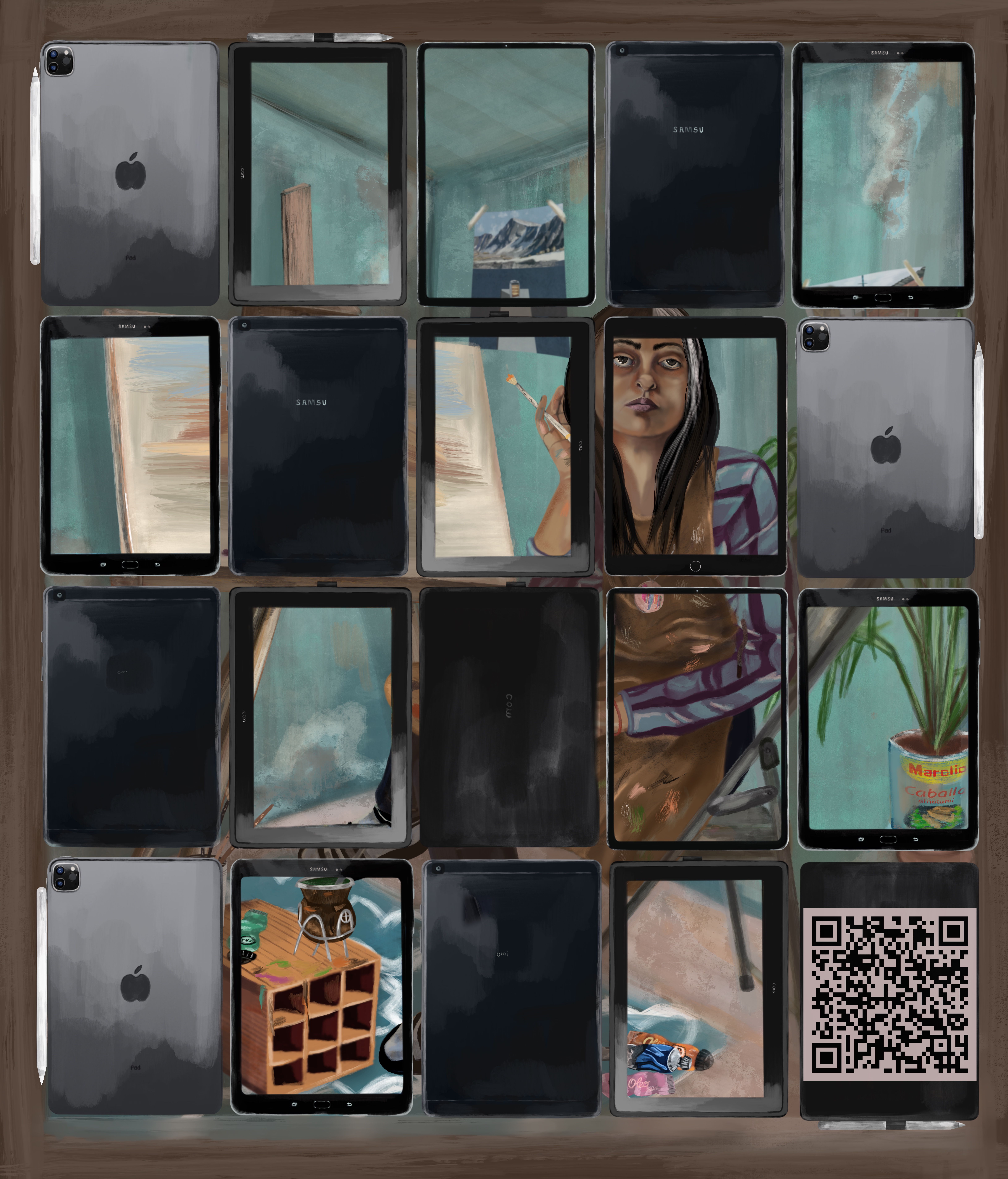 Augment reality: Paint a canvas