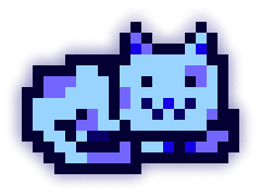 MoonCat #2649: pale blue dot (accessorized)