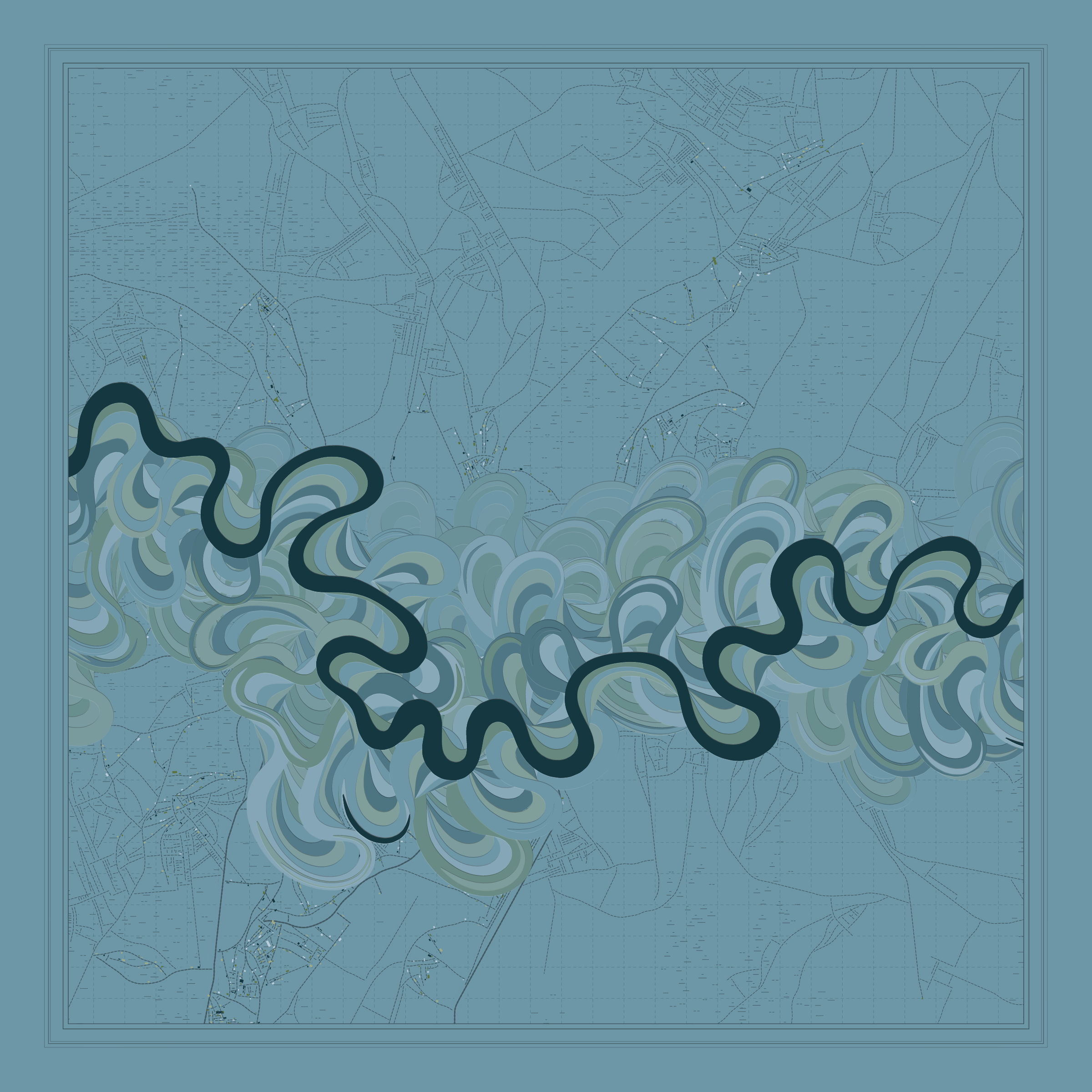 Ancient Courses of Fictional Rivers #554