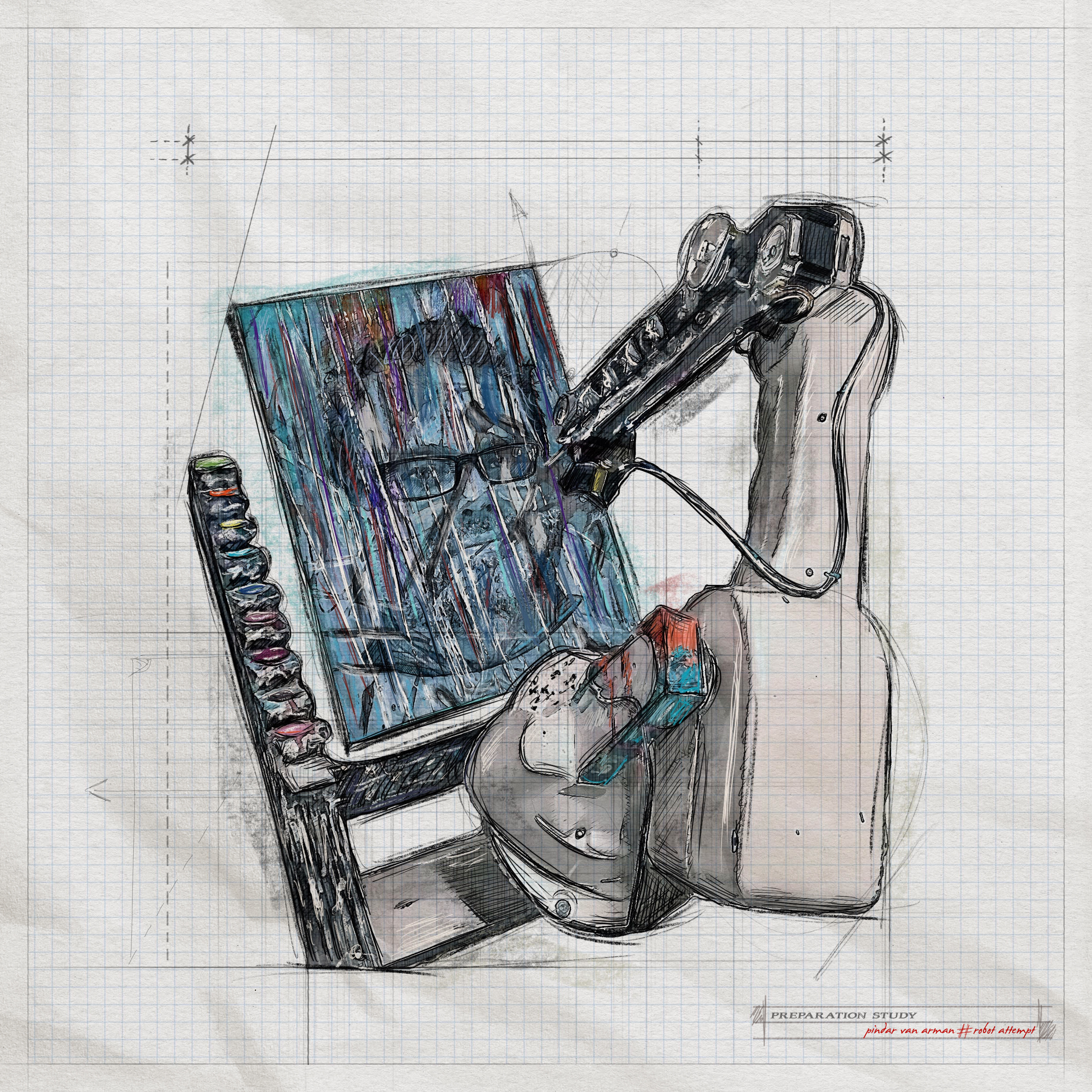 Pindar Van Arman - "Robot Attempt"