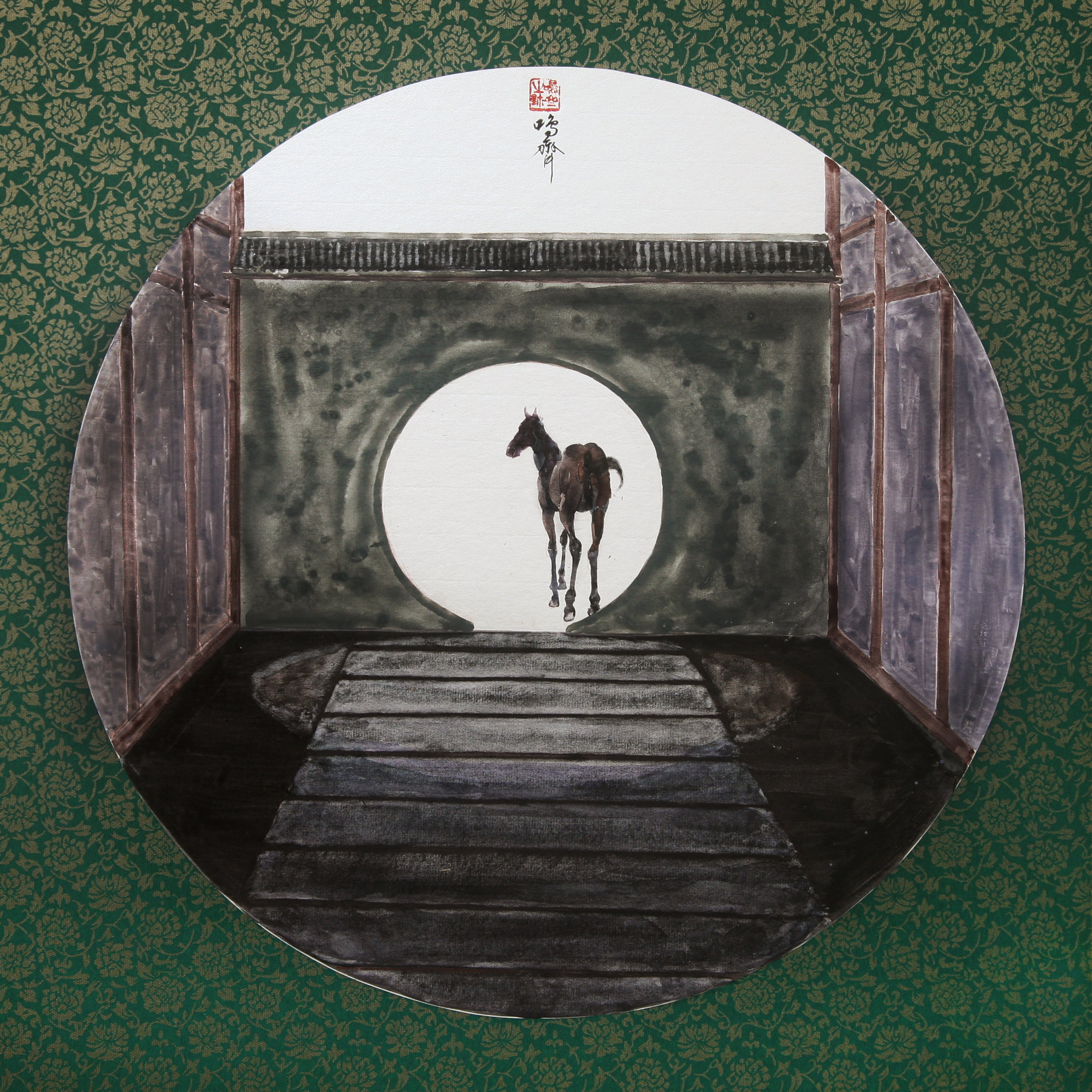 Fine steeds, carved carriages, fragrance fills the way;