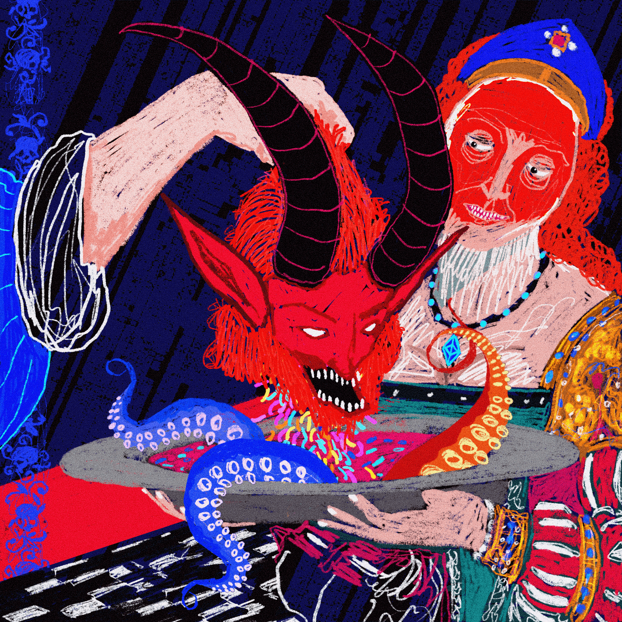 SHILL WITH THE HEAD OF SATYR