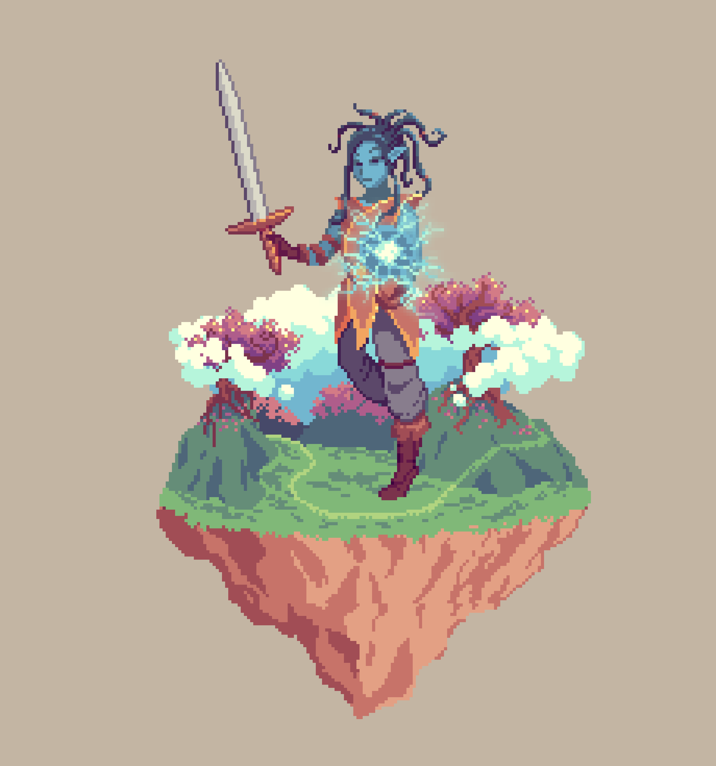 Oceanic Elemental Powerblade Warlock from The Glade