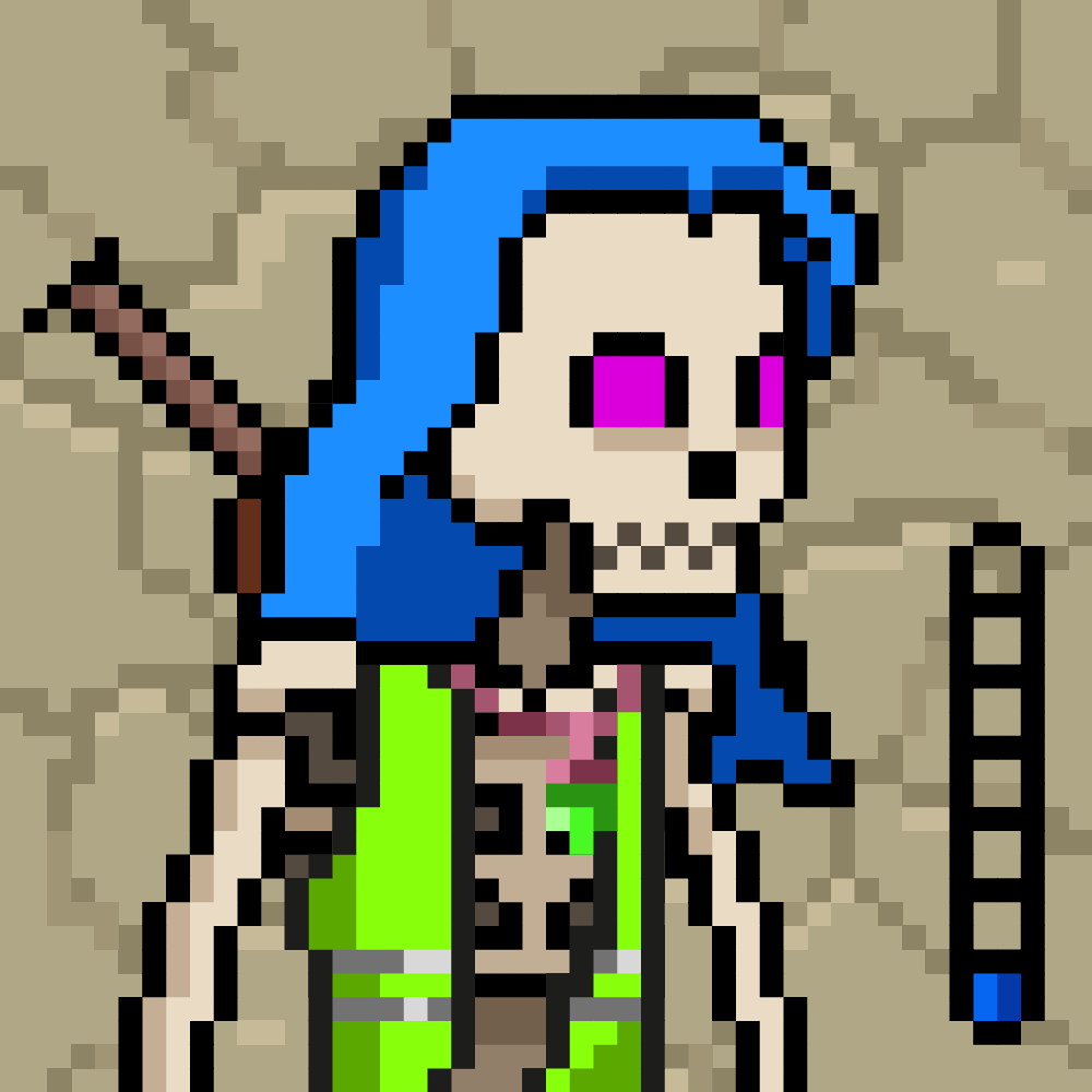 Ordinal Ladies Skull #6271