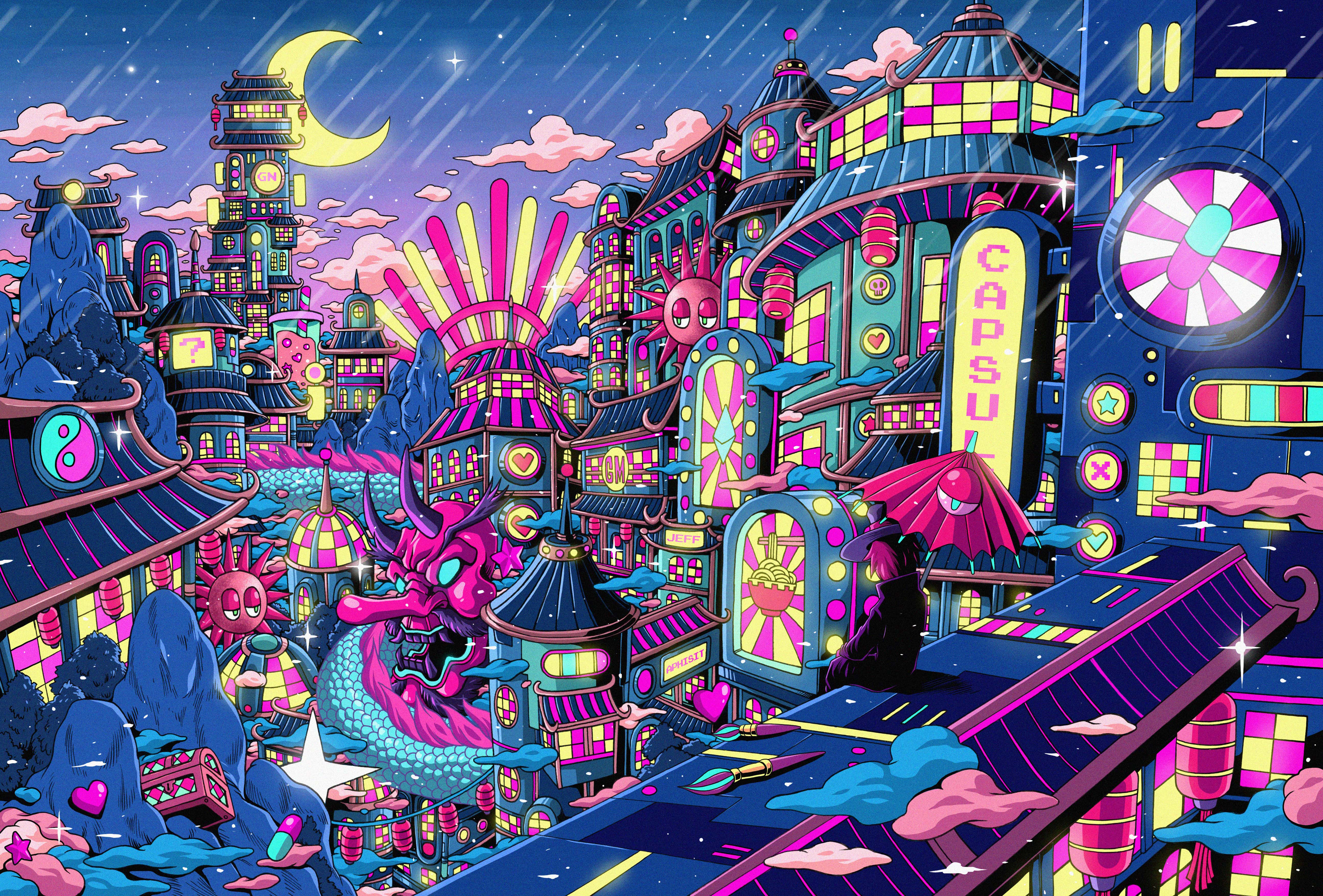 Rainy Night in Yokai City