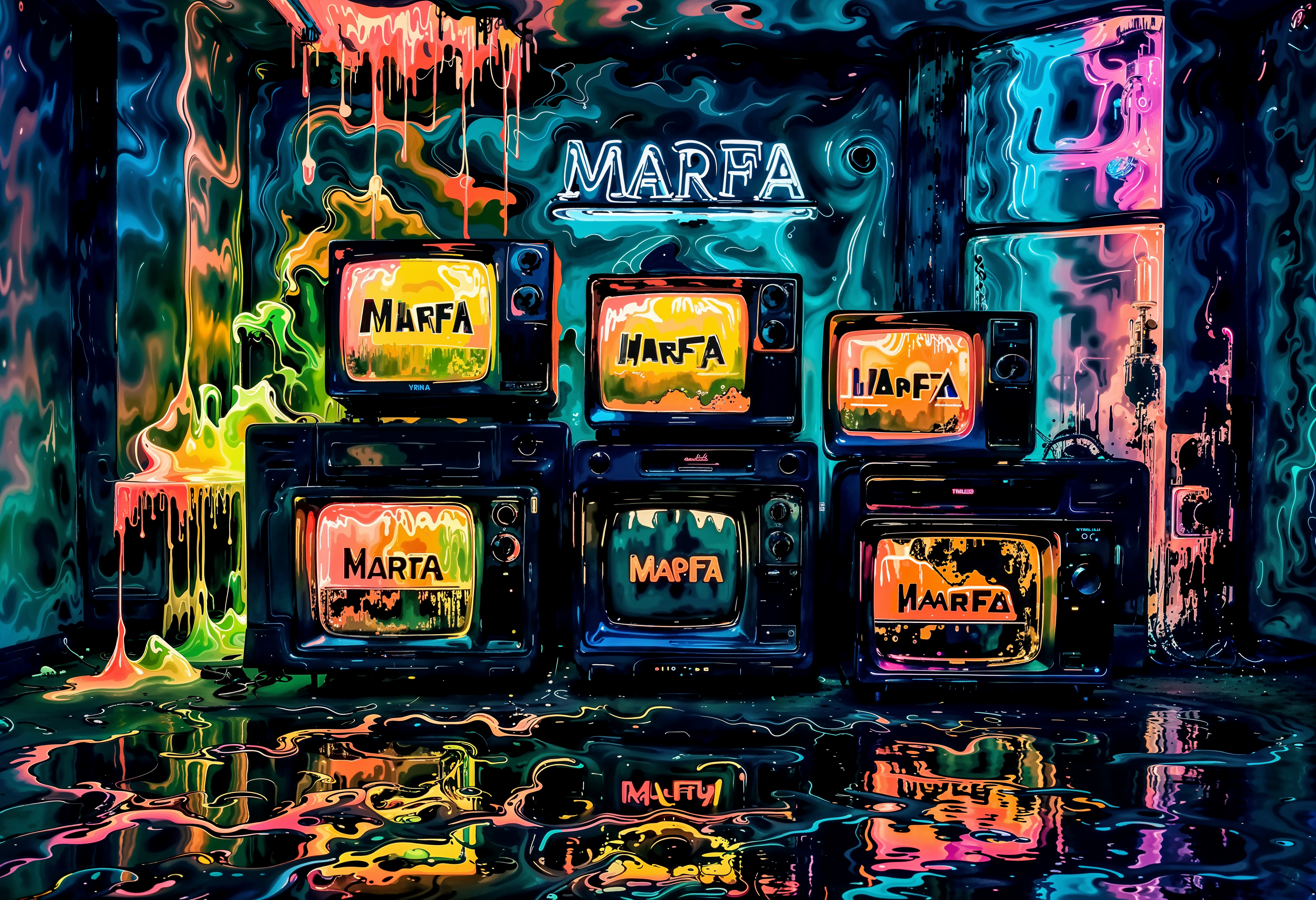 The Marfa VHS Wall 📺 #2 -(WIYW - GANs, MJ6, SDXL & Magnific)