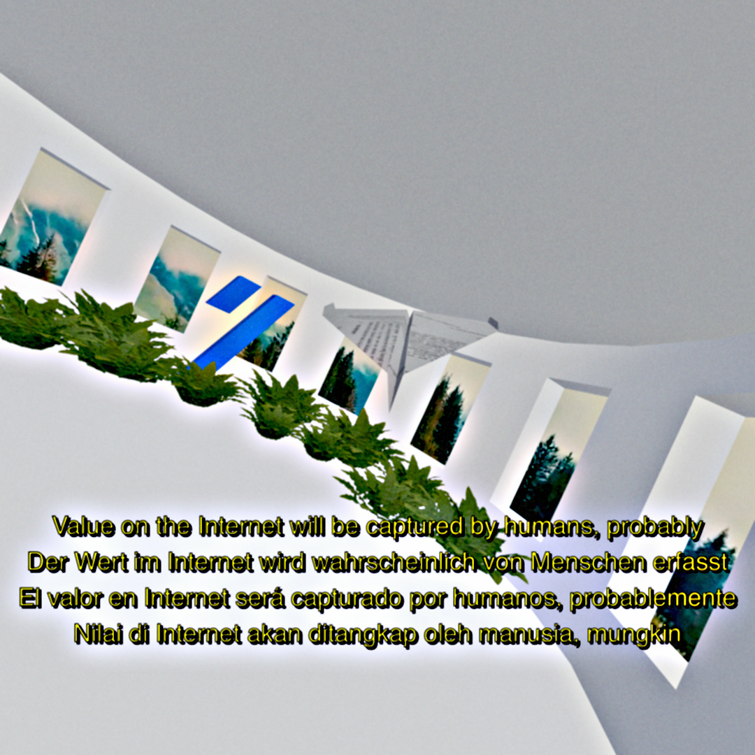 Value on the Internet will be captured by humans, probably 100