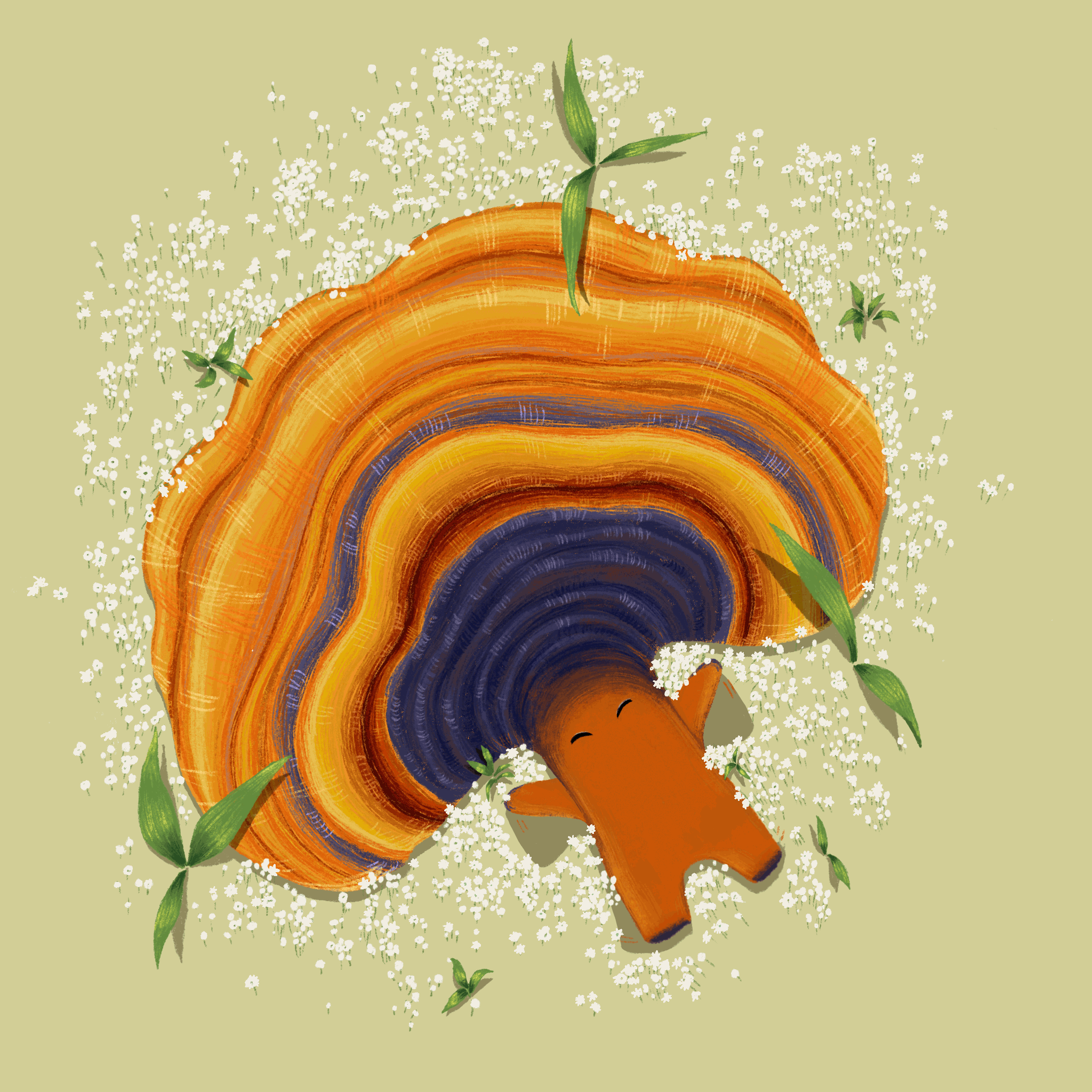 Mushrooms and Flowers #010