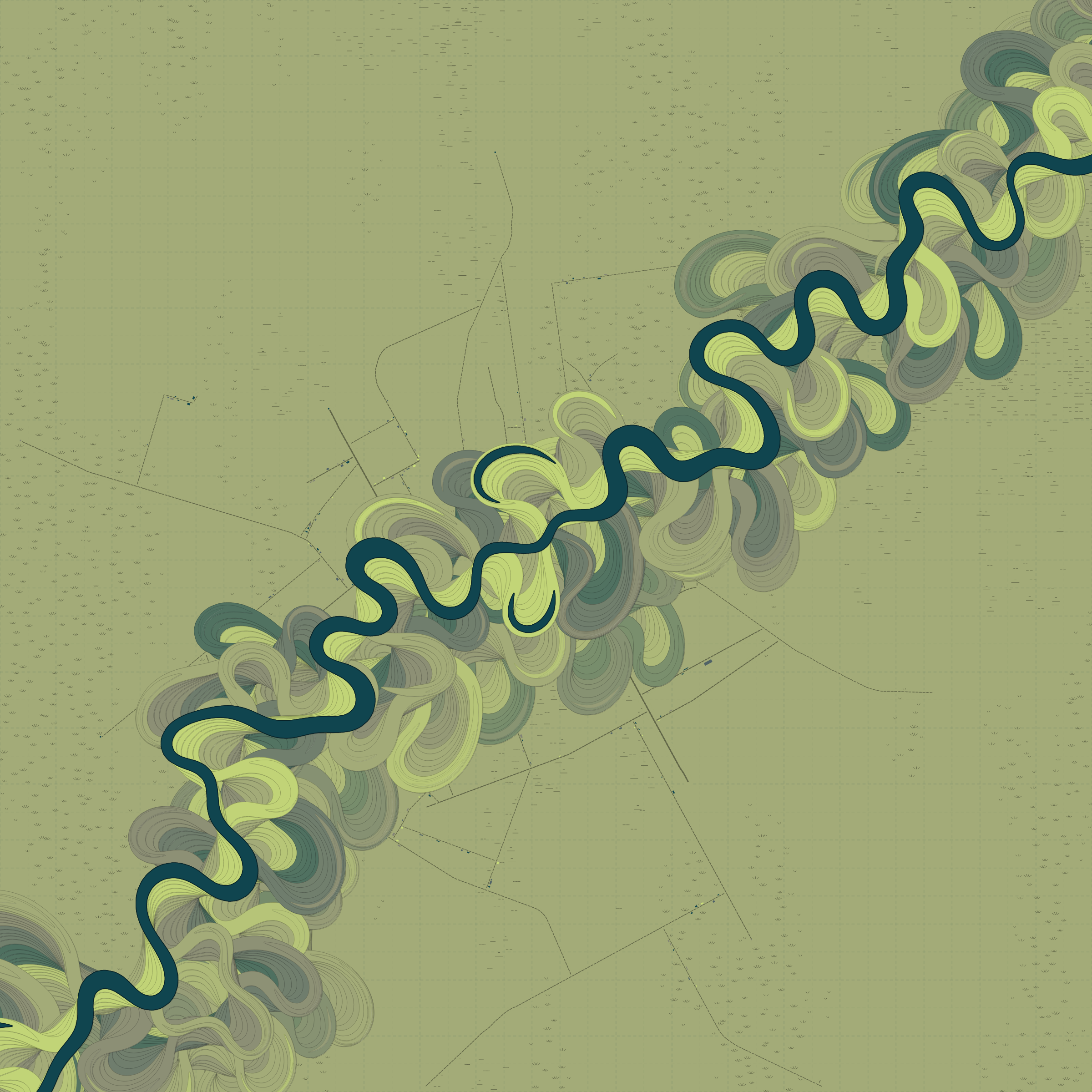 Ancient Courses of Fictional Rivers #57