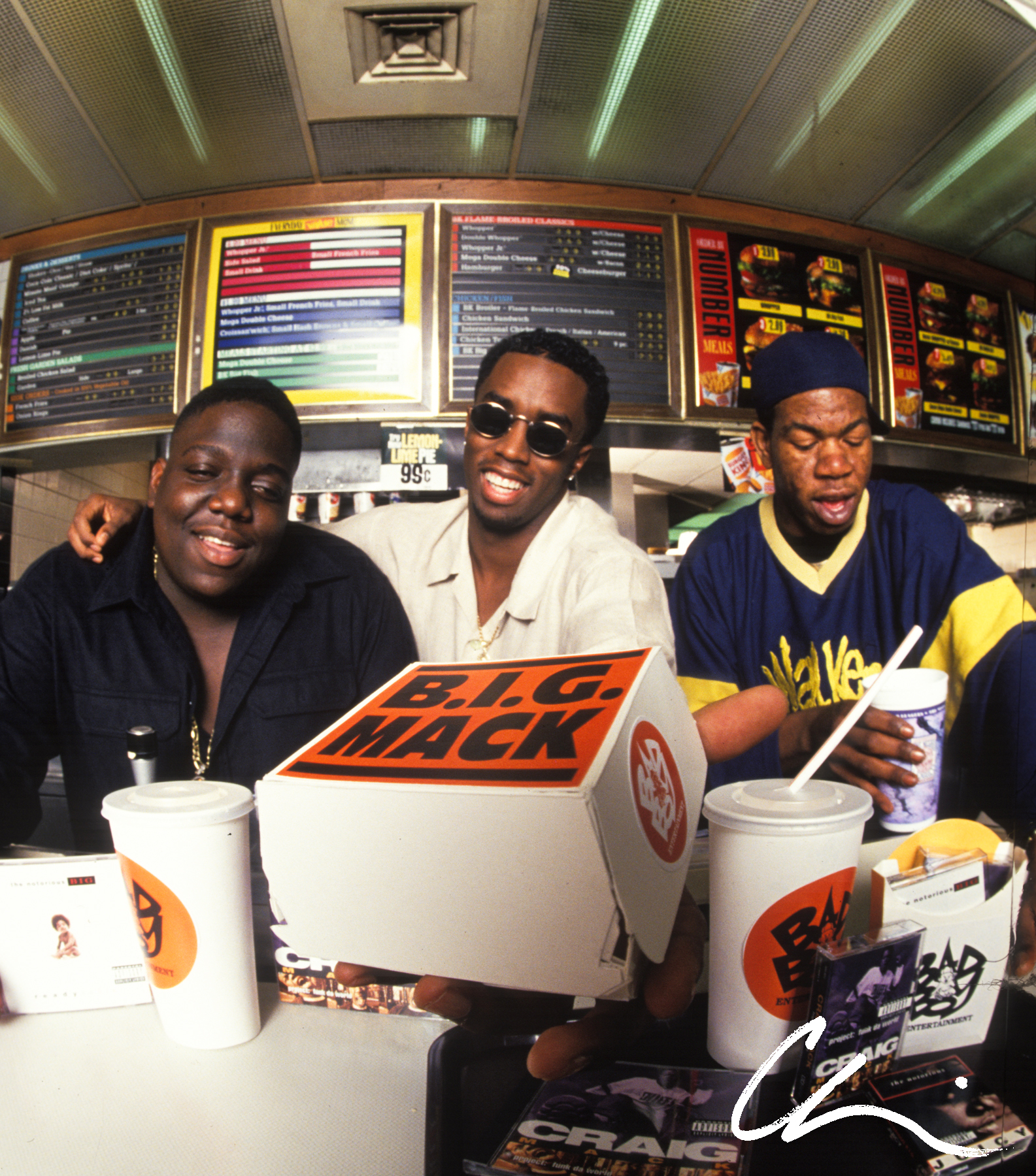 Notorious BIG, Puffy and Craig Mack BIG MACK Debut 1994 from the hip hop images digital poster series by Chi Modu