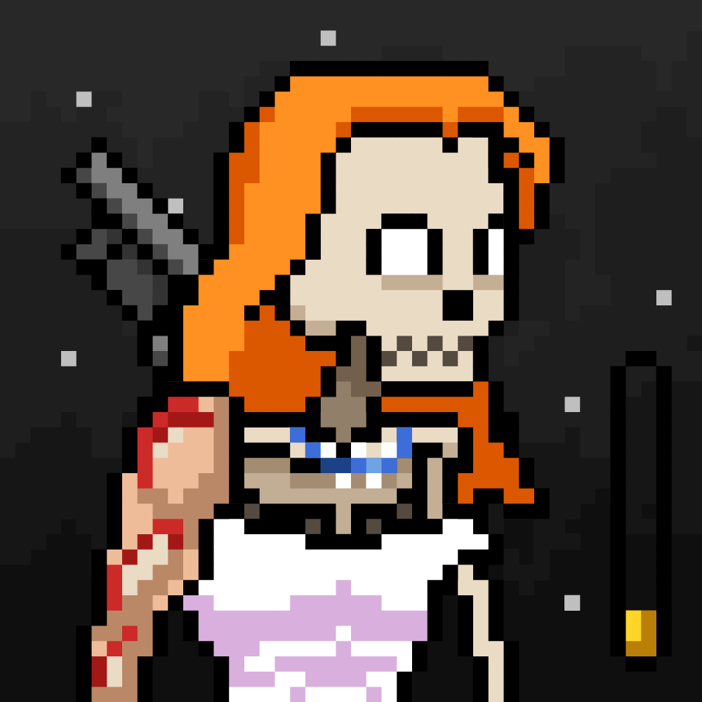 Ordinal Ladies Skull #6275