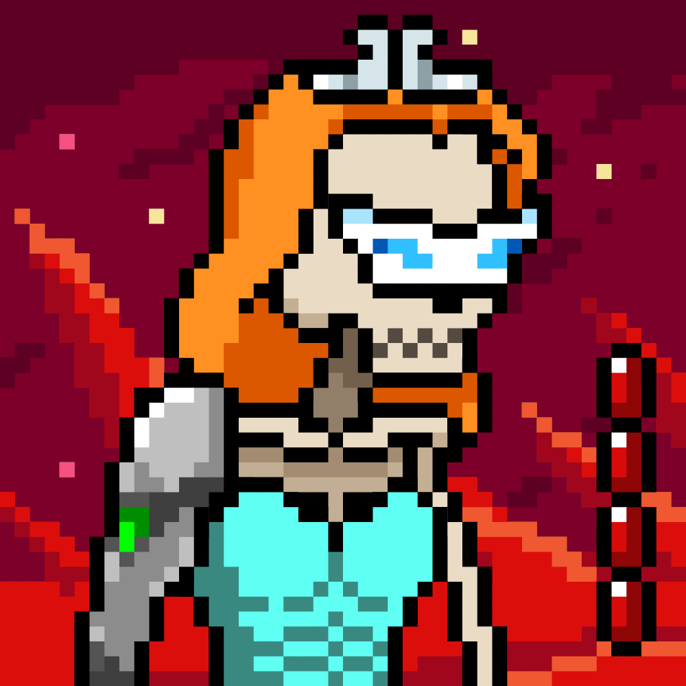 Ordinal Ladies Skull #6274