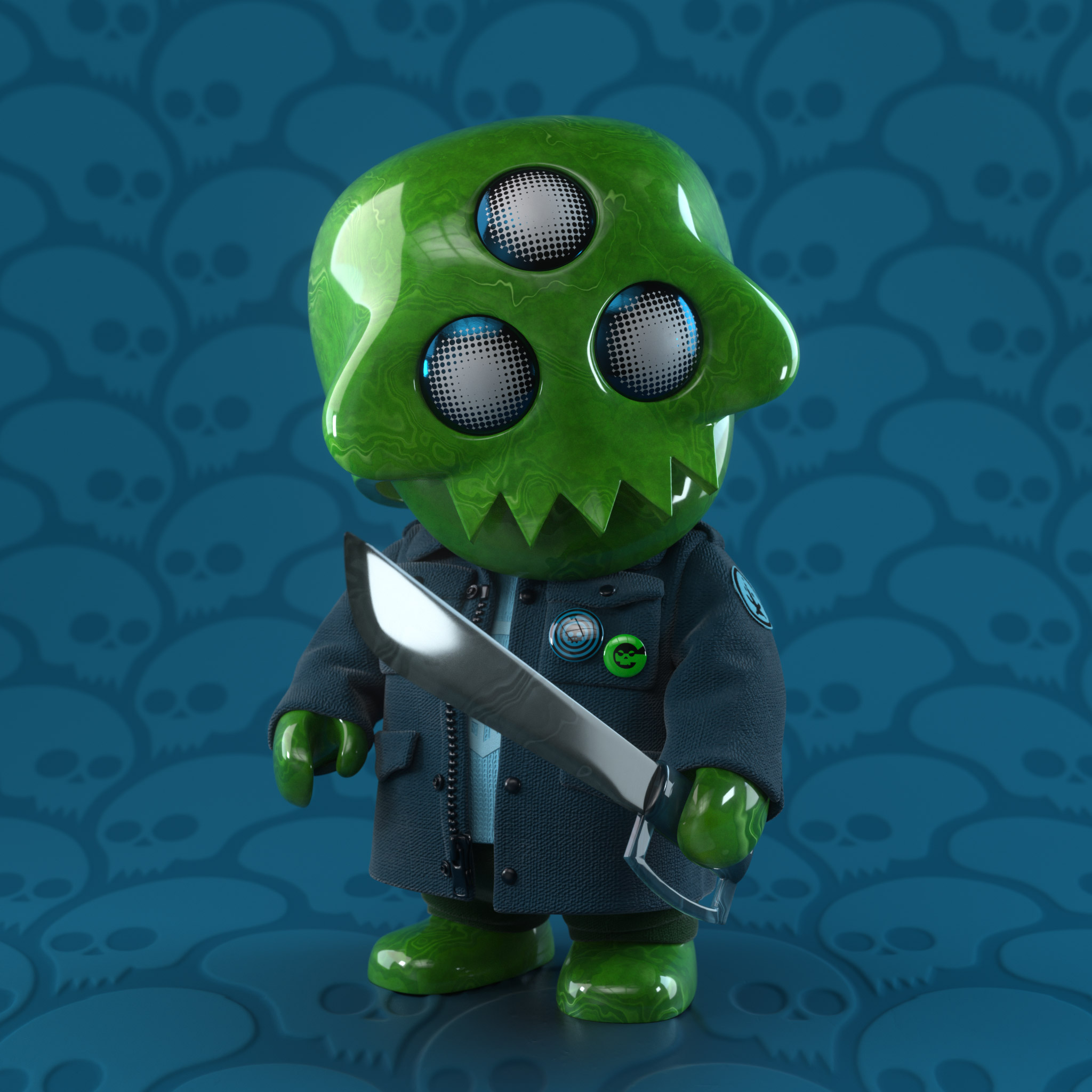 Jade Guy Military TOUNGLESS GOHST
