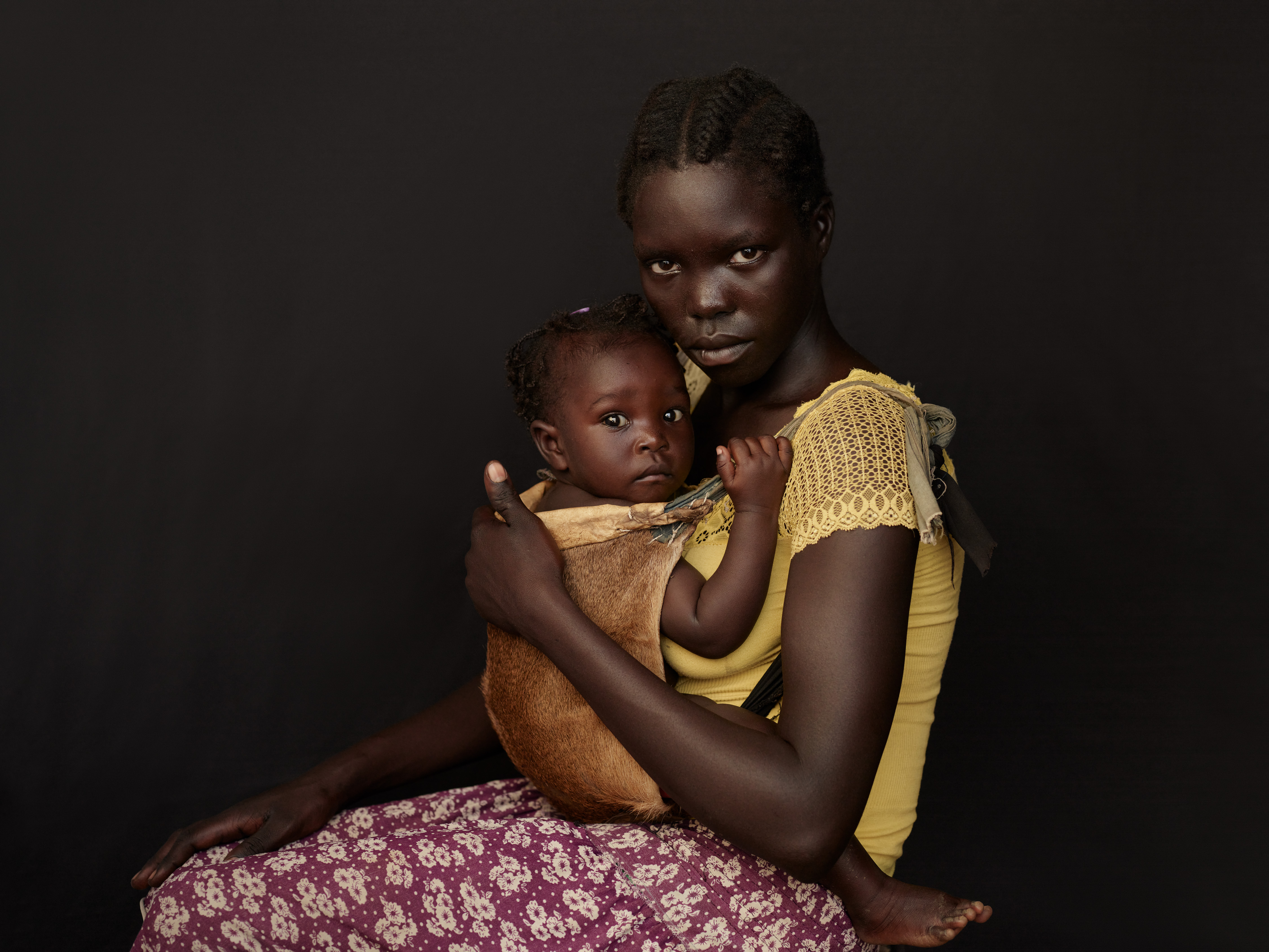 Ethiopia - Portraits - Portrait of Mherit and her daughter, Portunu  