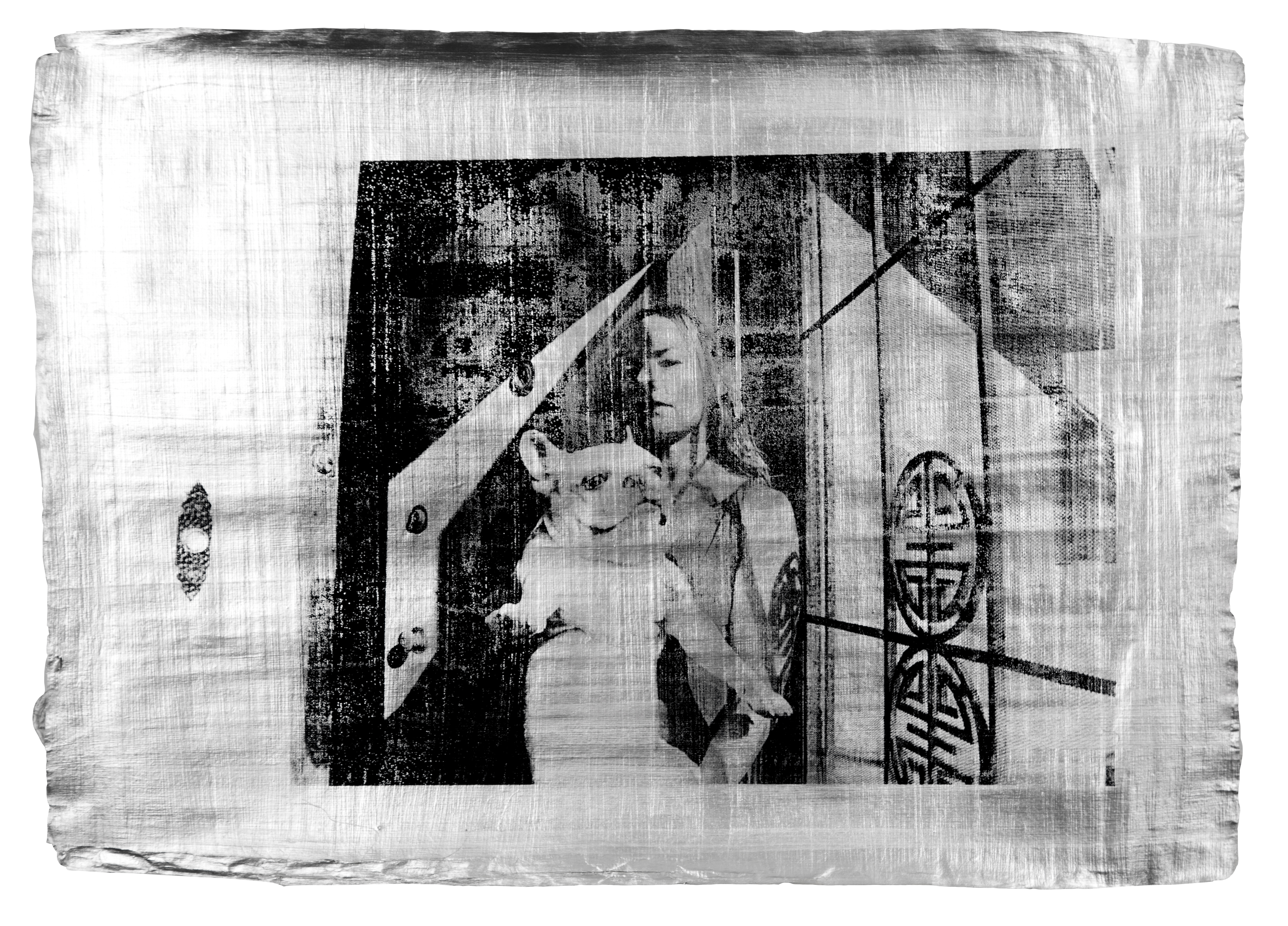 Justin Aversano - Nine of Coins - Physical Tarot Scroll - Silver