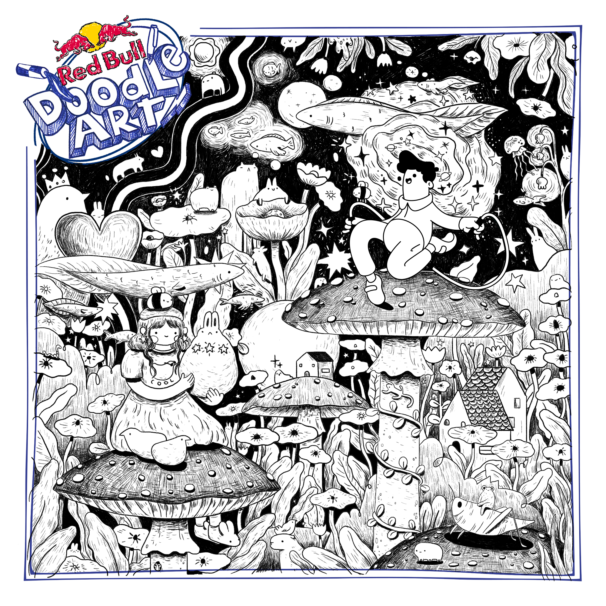 Red Bull Doodle Art Collection mentored by Burnt Toast #4799/12935