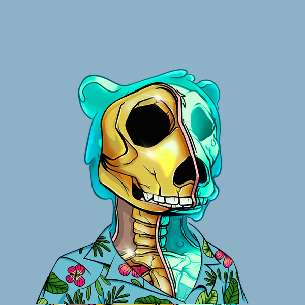 Zombie Okay Bear #3503