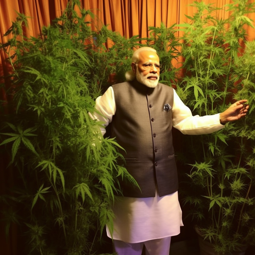 Supreme Leader posing with the good stuff
