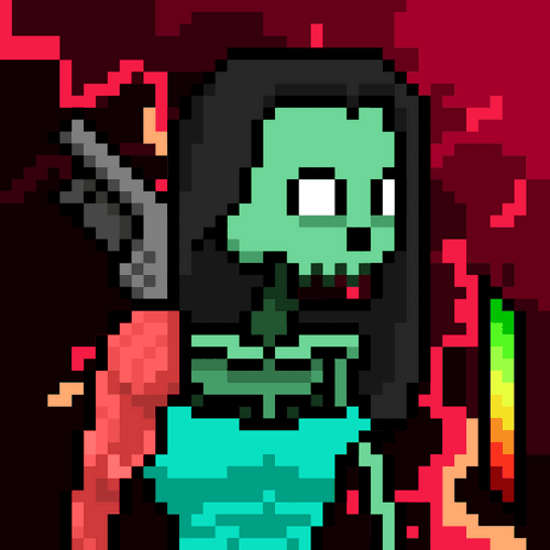 Ordinal Ladies Skull #6273