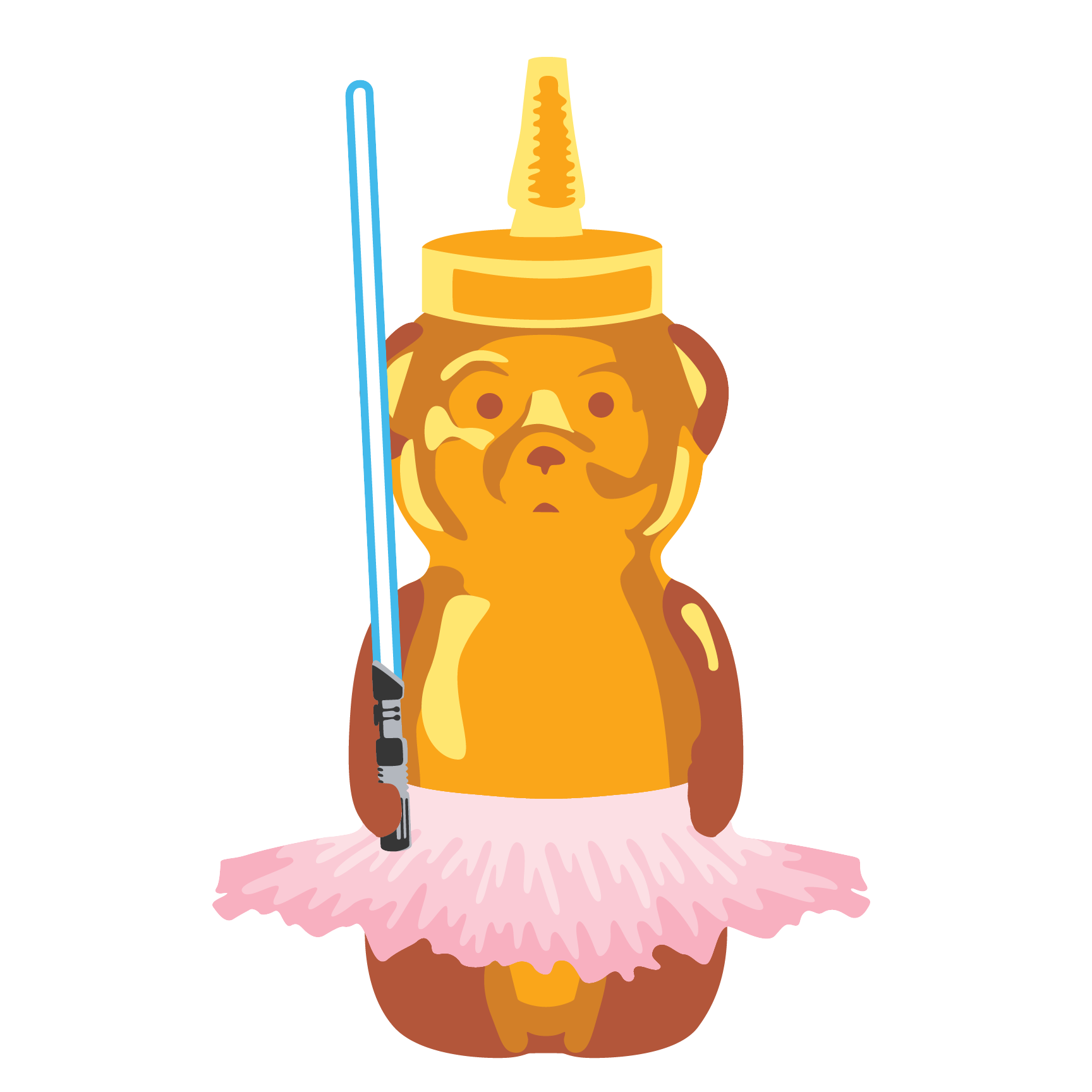 Tutu Light Saber Bear