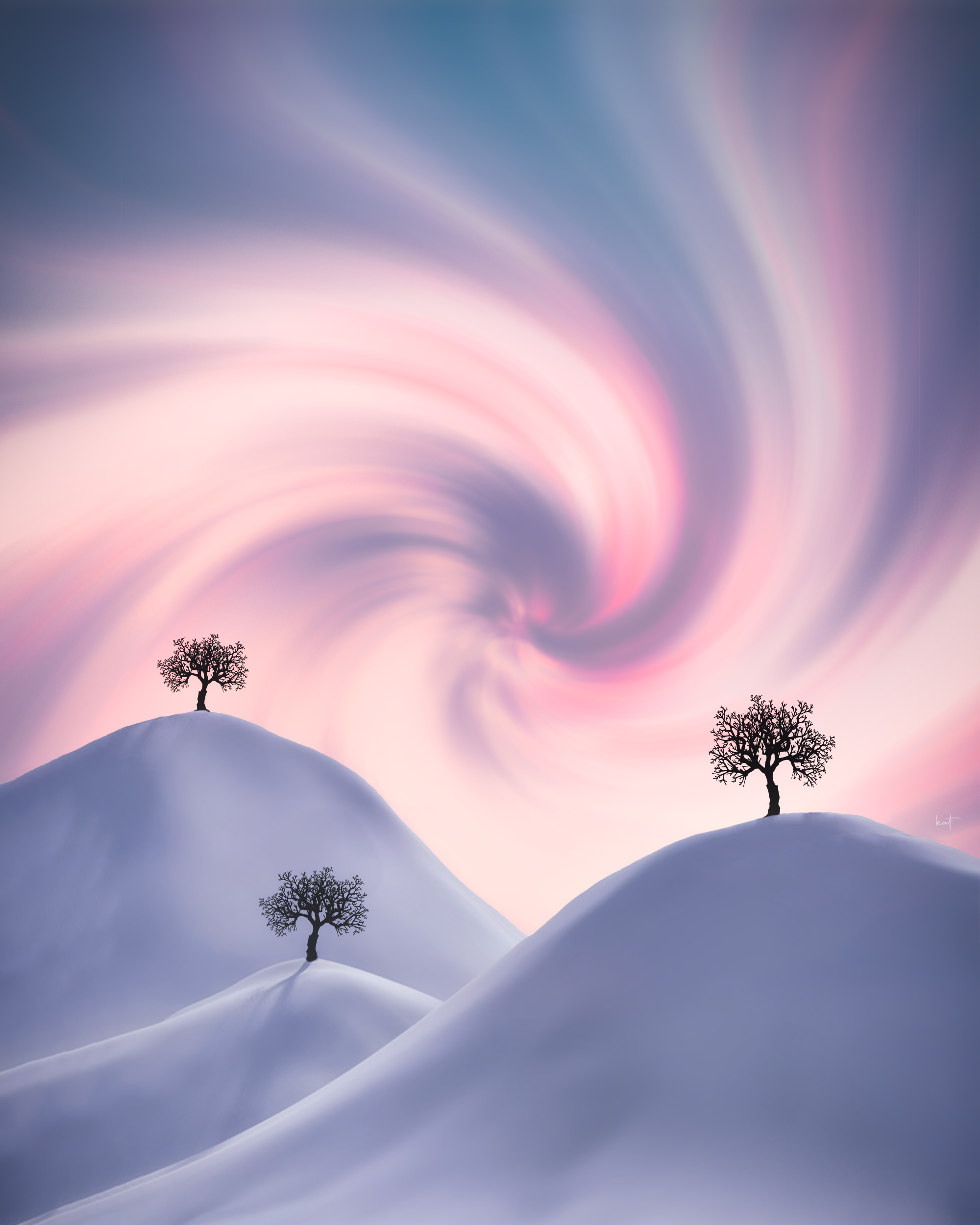 TWIRLY WINTER TREES