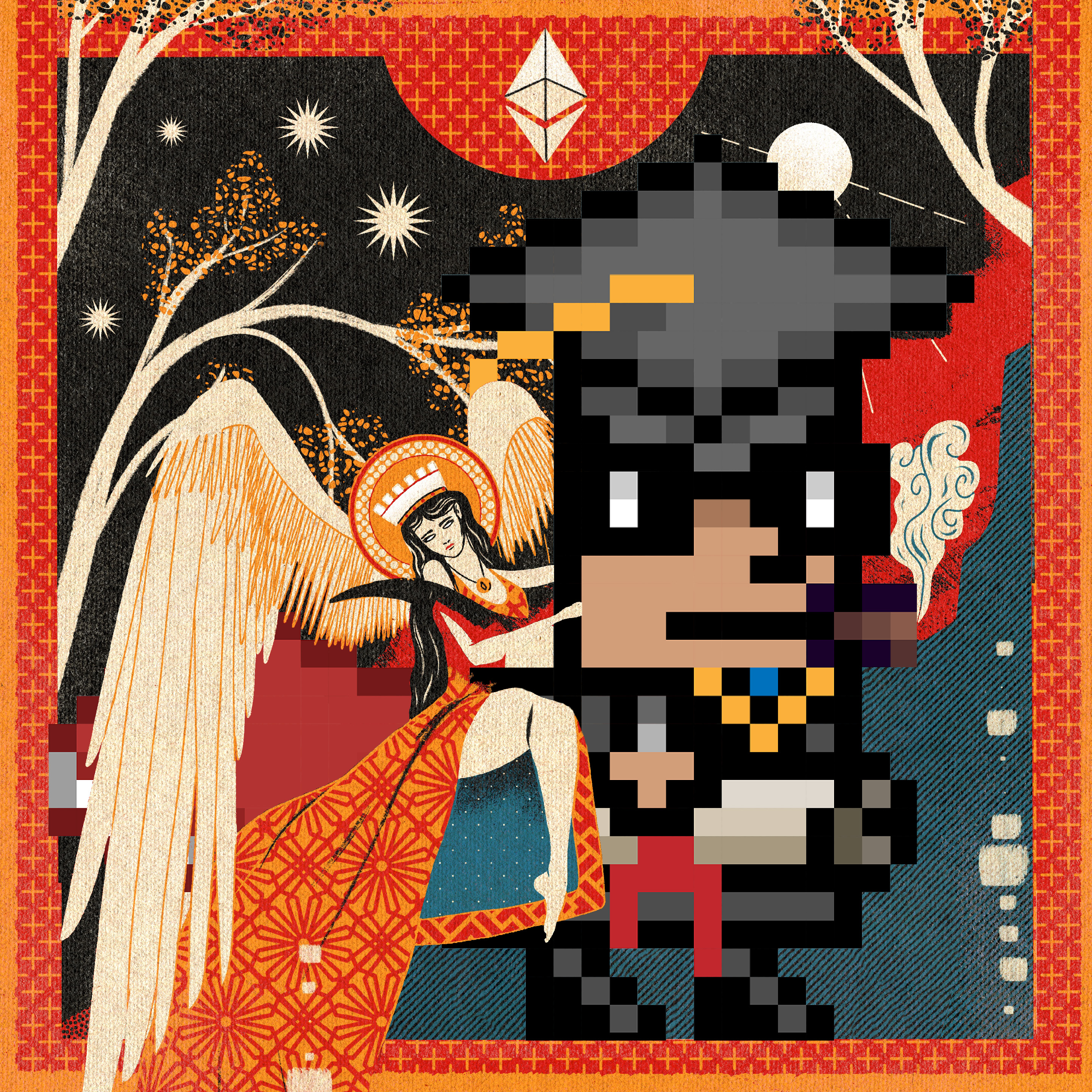 The Goddess of ETH riding Prof. C. Richard Butt