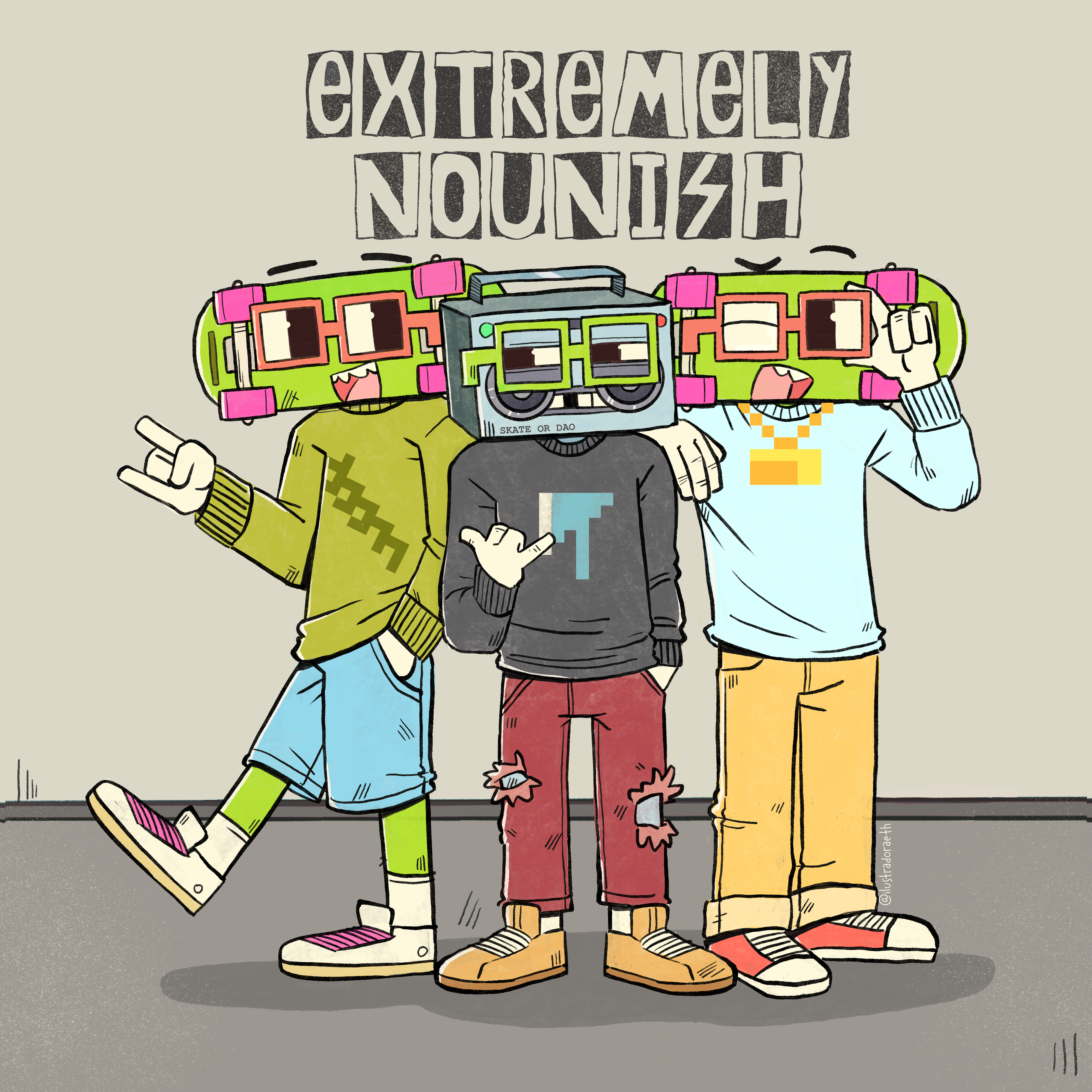 NOUNISH SKETCHES - EXTREMELY NOUNISH  #001 6