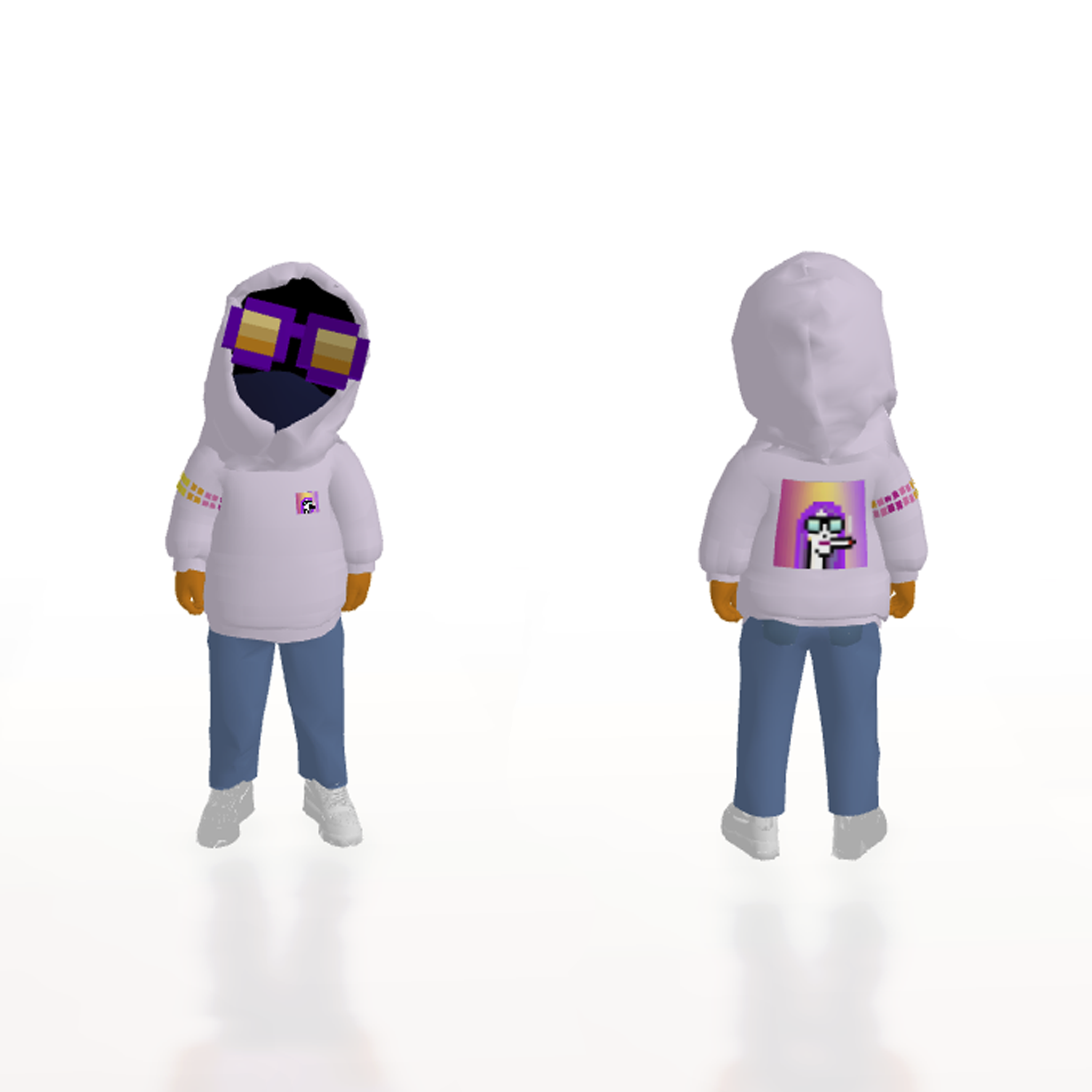 DYNAMIC PFP HOODIE AVATAR WHITE