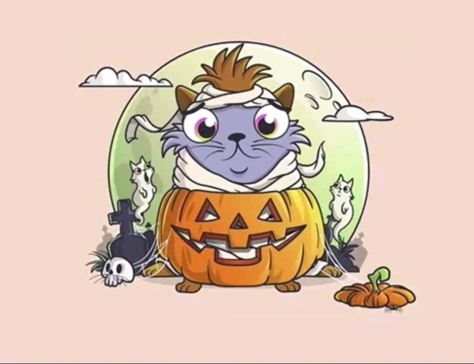 Crypto Kitties - Halloween Edition (Rare)
