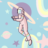 Space Hug #4110 (Right)