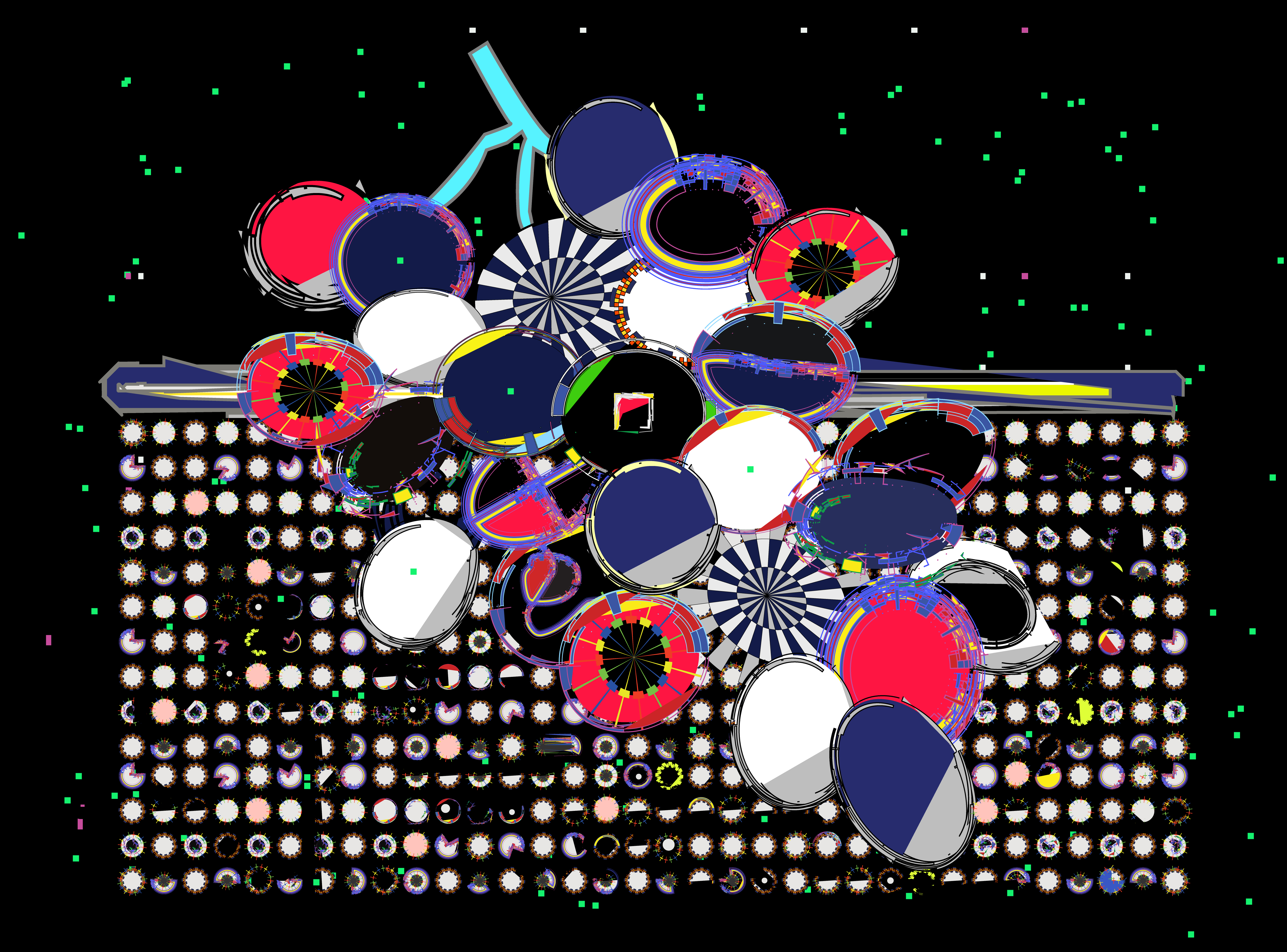 My computer in conversation with Lichtenstein’s grapes 