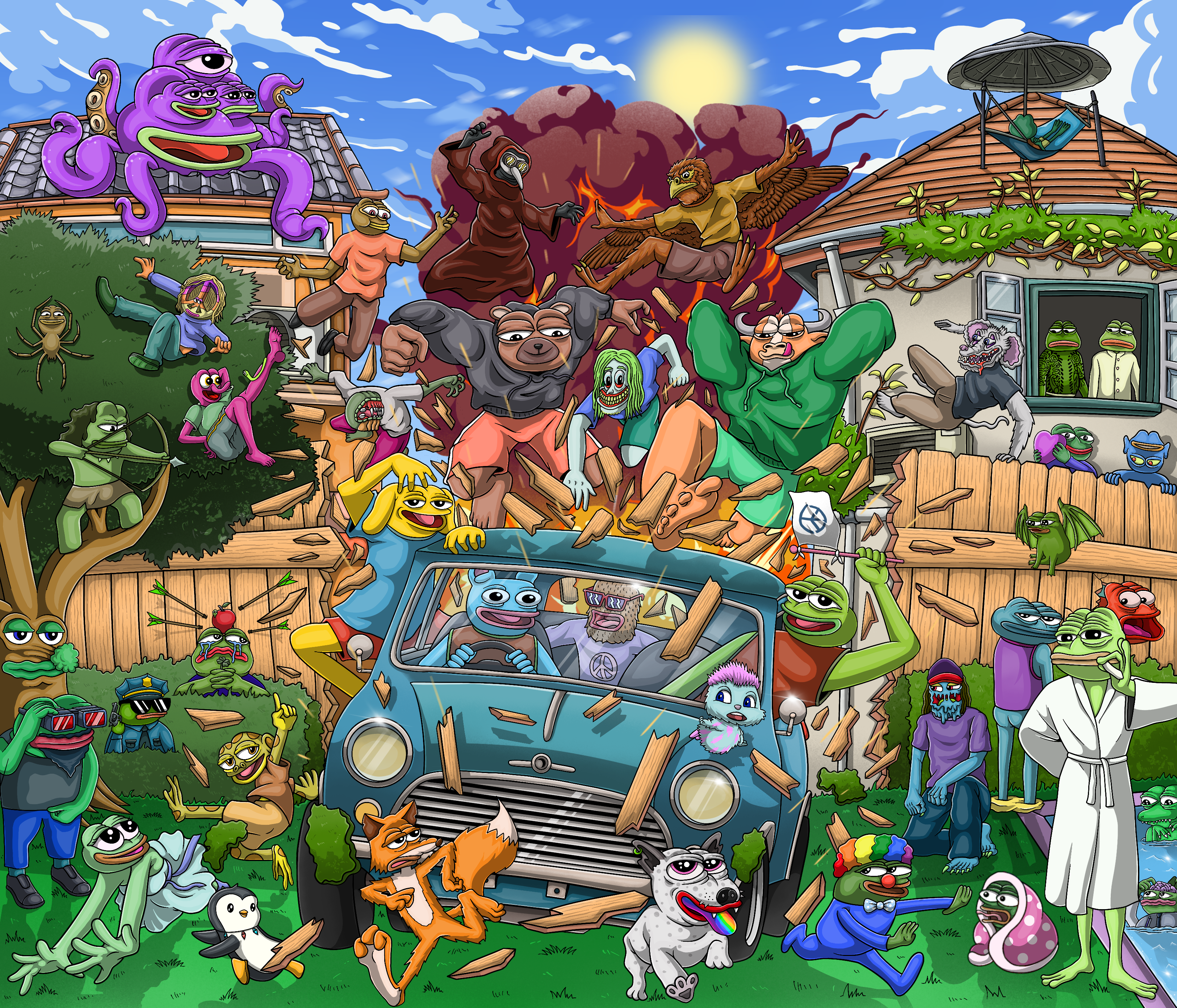 MORNING IN THE BACKYARD