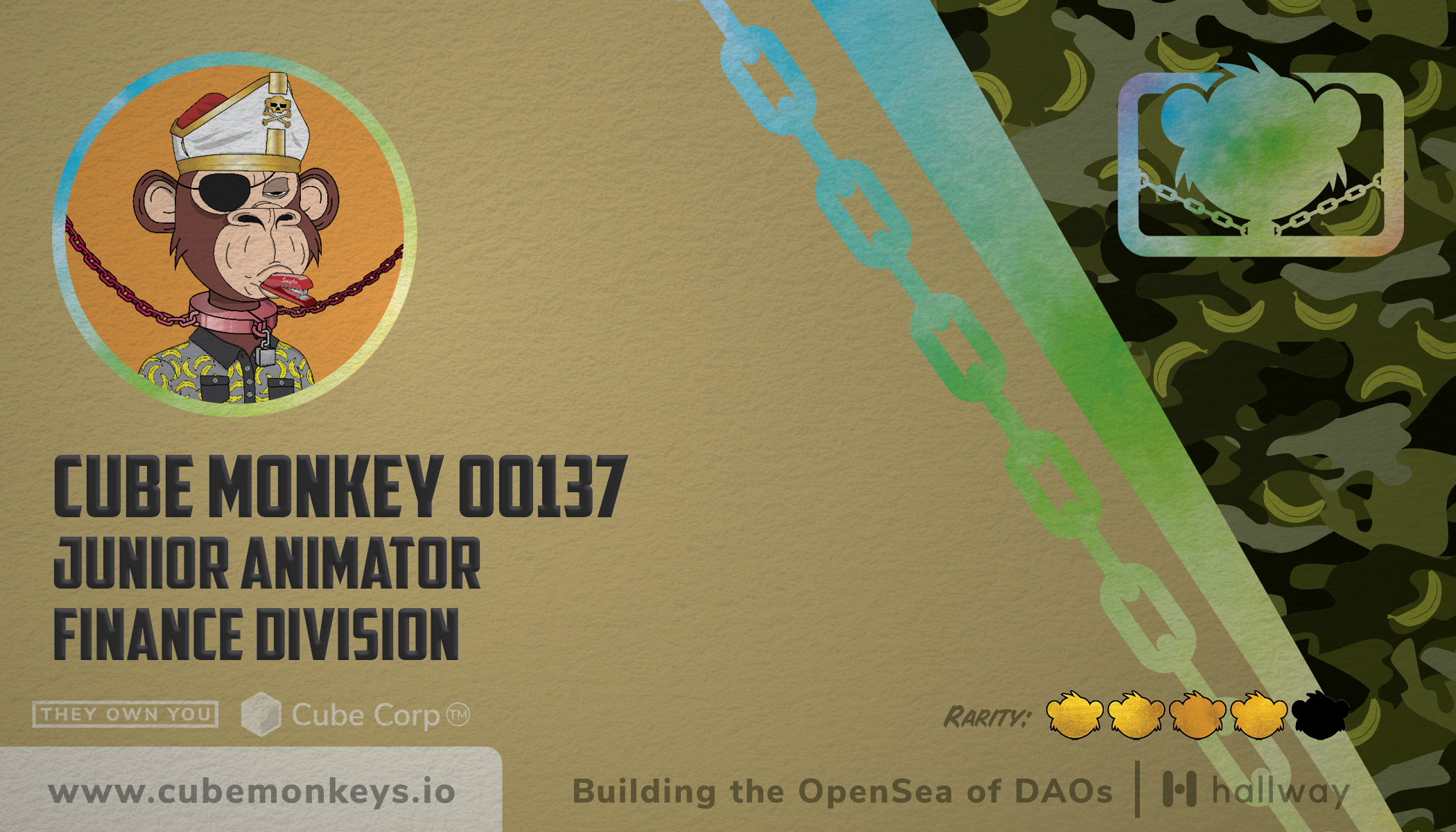 Cube Monkey #137's Business Card