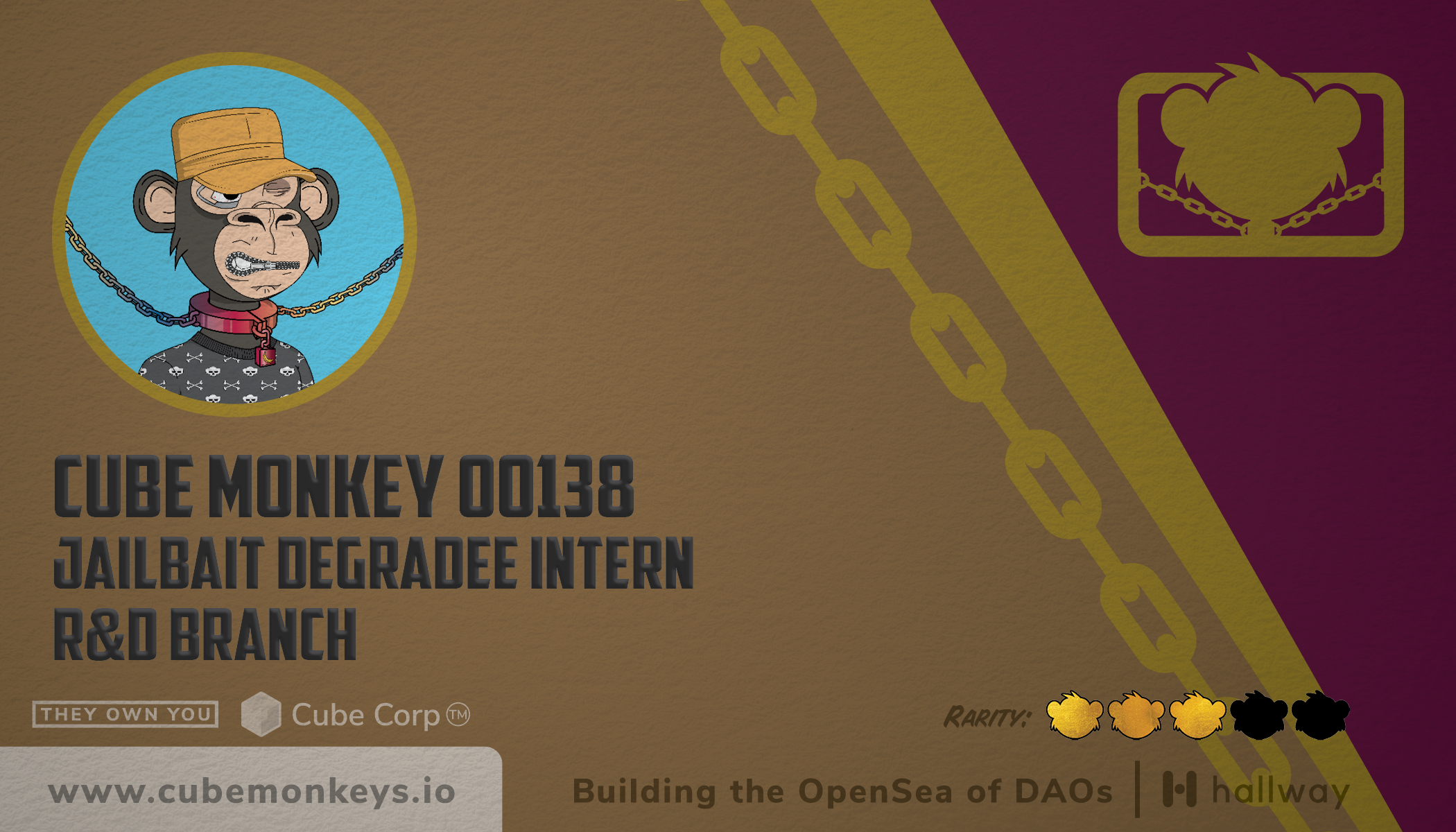 Cube Monkey #138's Business Card