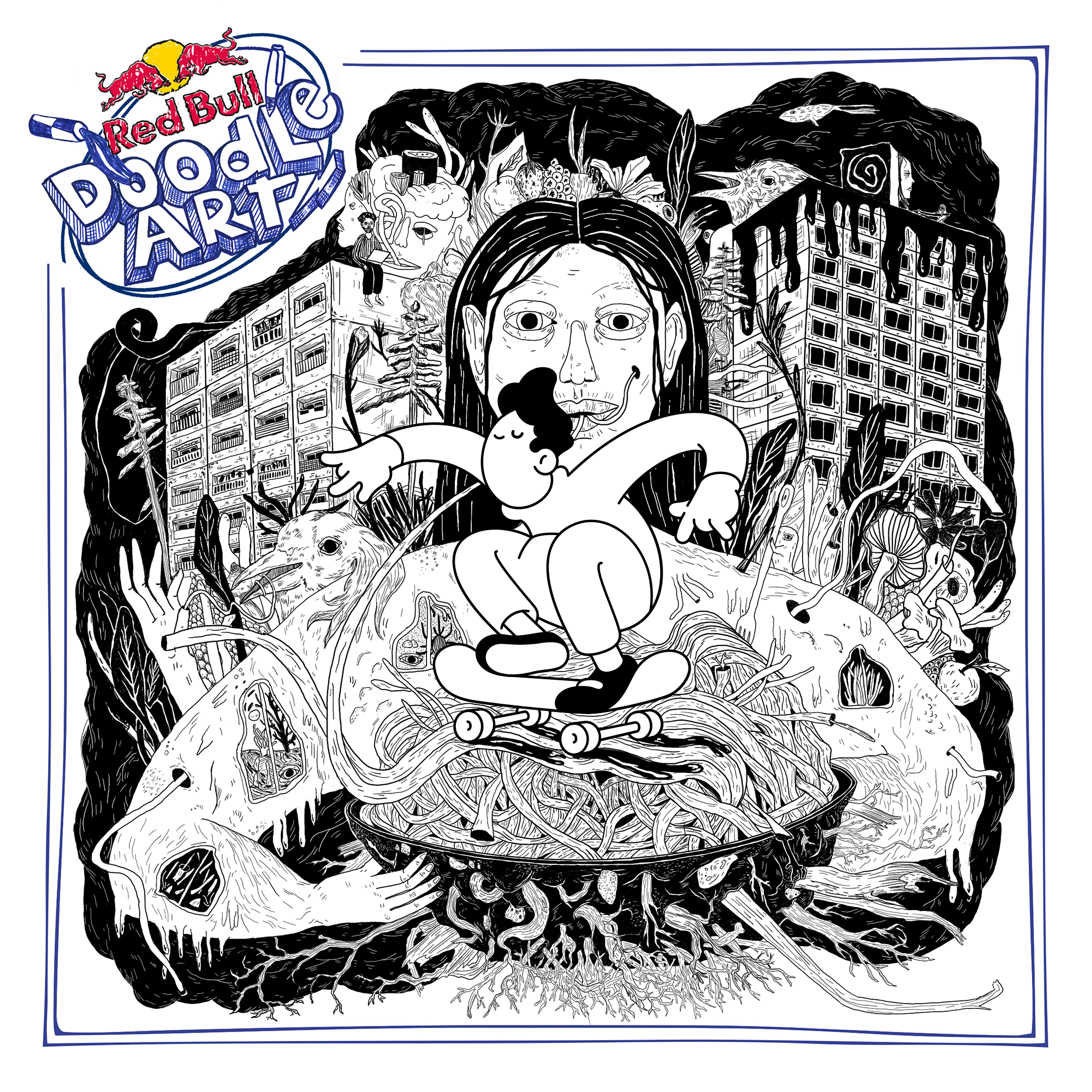 Red Bull Doodle Art Collection mentored by Burnt Toast #9934/12935