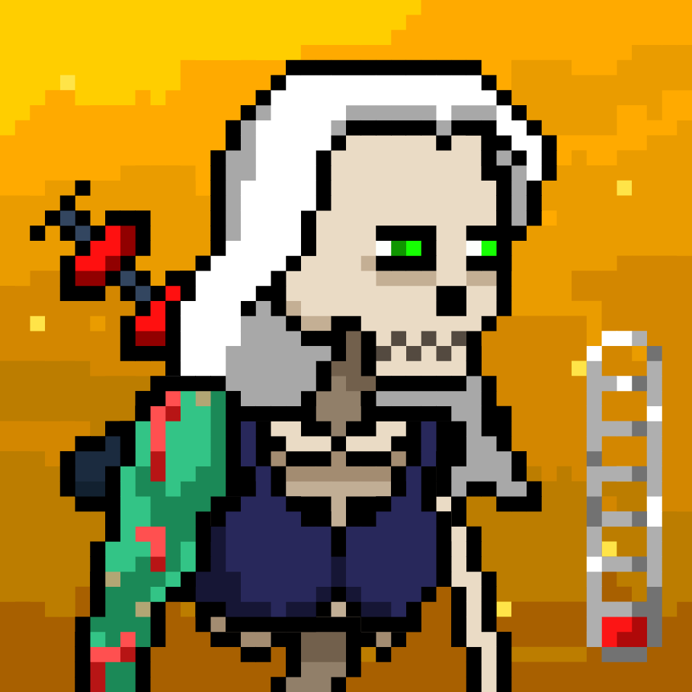Ordinal Ladies Skull #4086