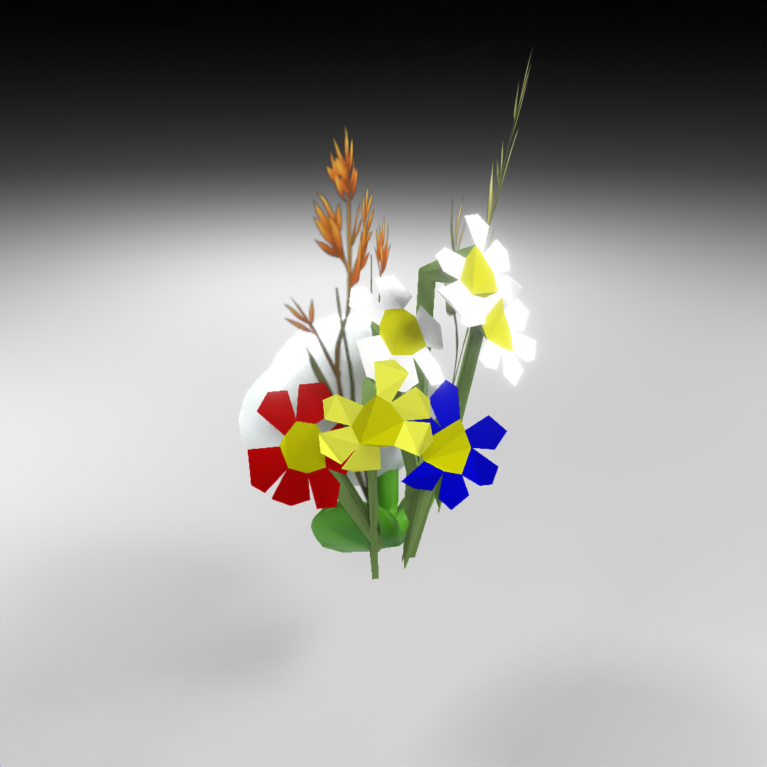 Hand-hacked Bouquet 126