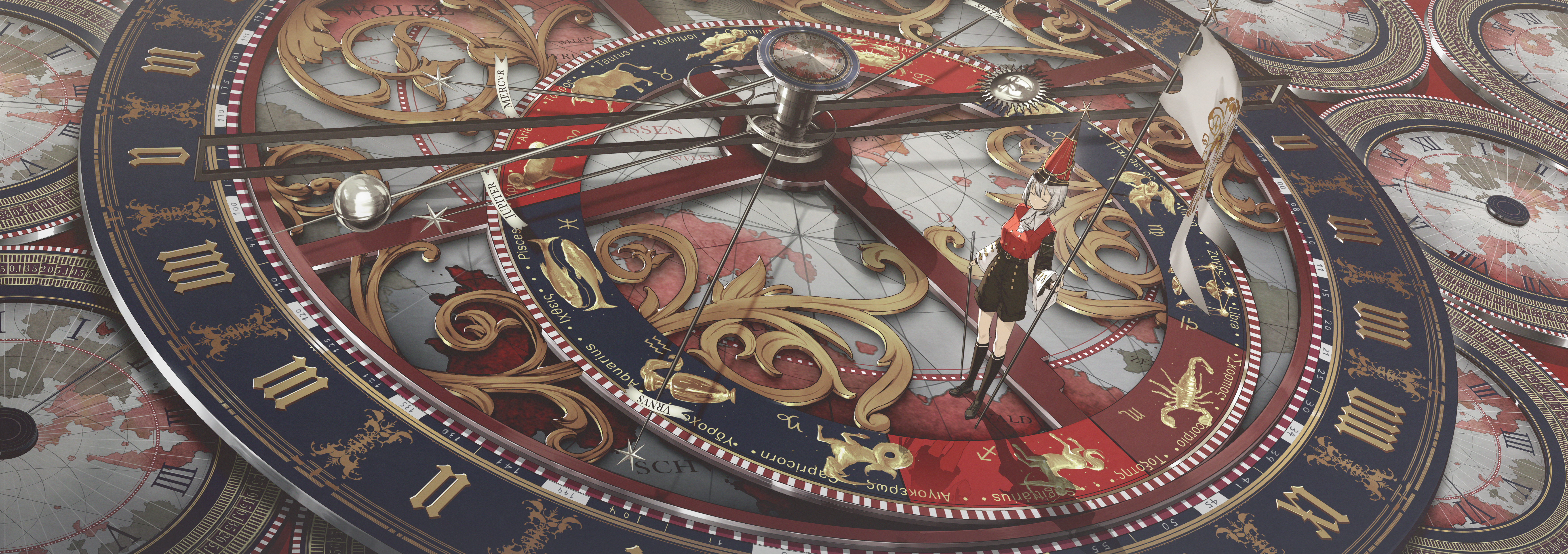 Astronomical calendar clock II