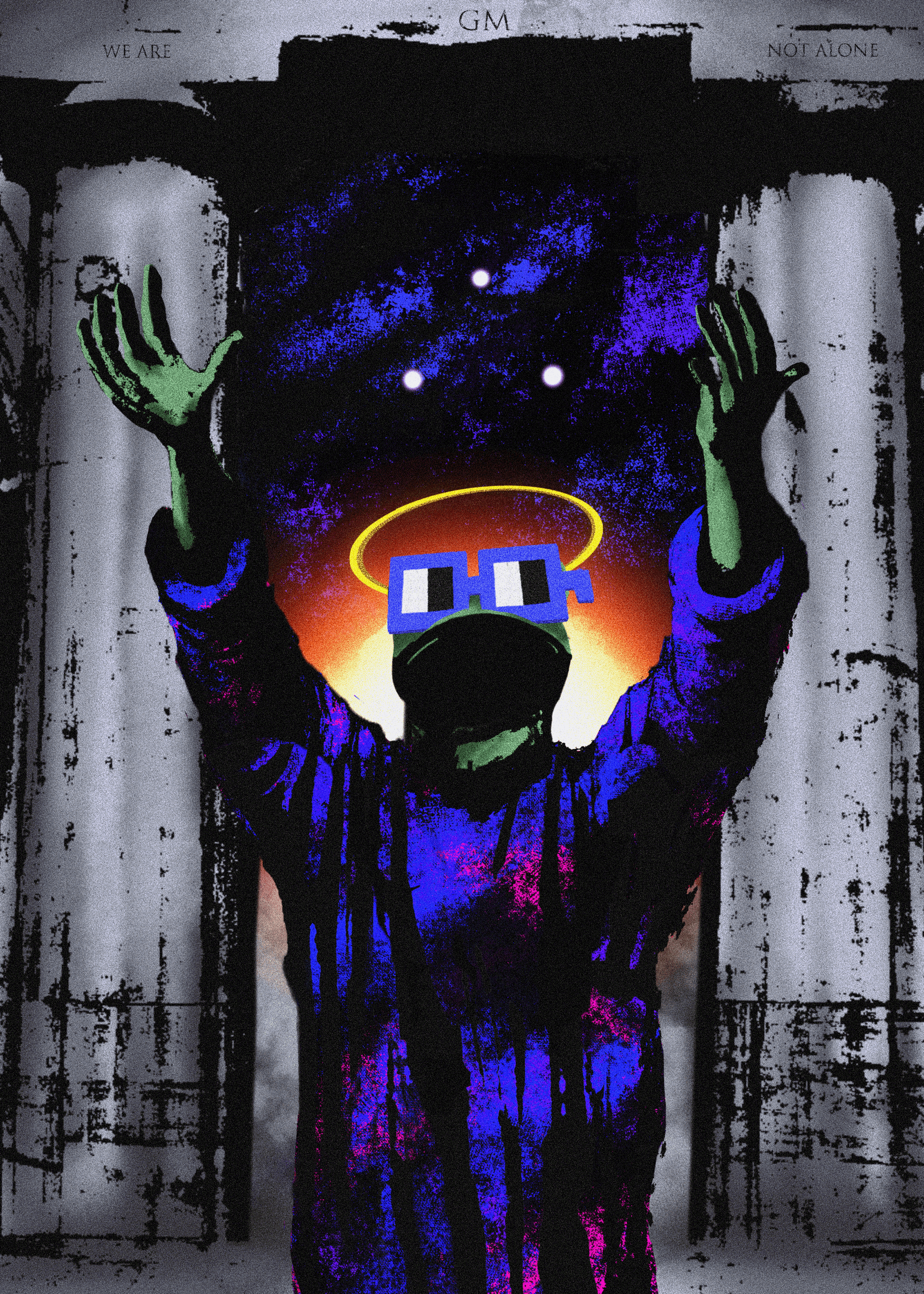 Pepes and Frens #2 - Blue Noun