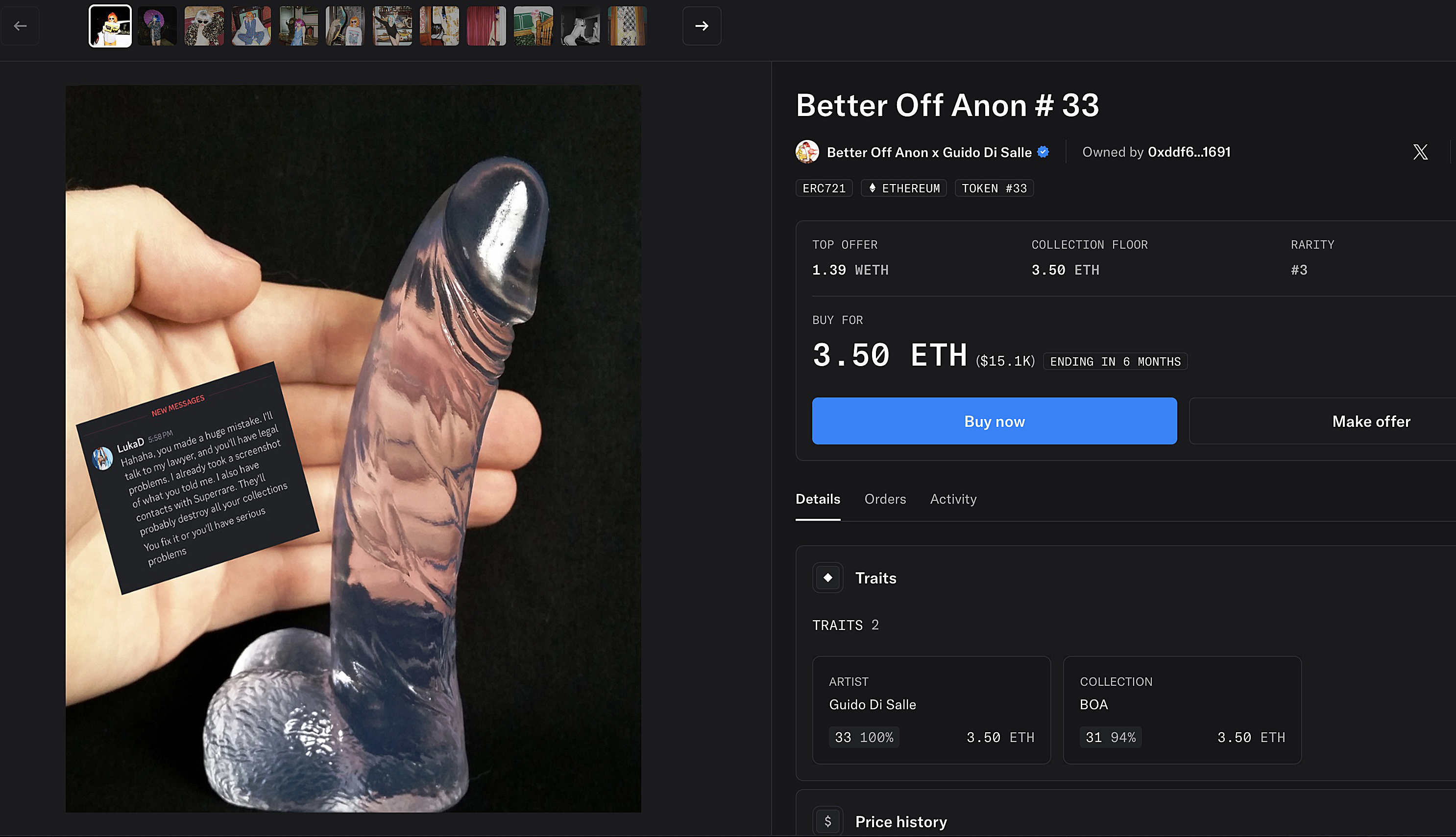 The BOA #33 Incident