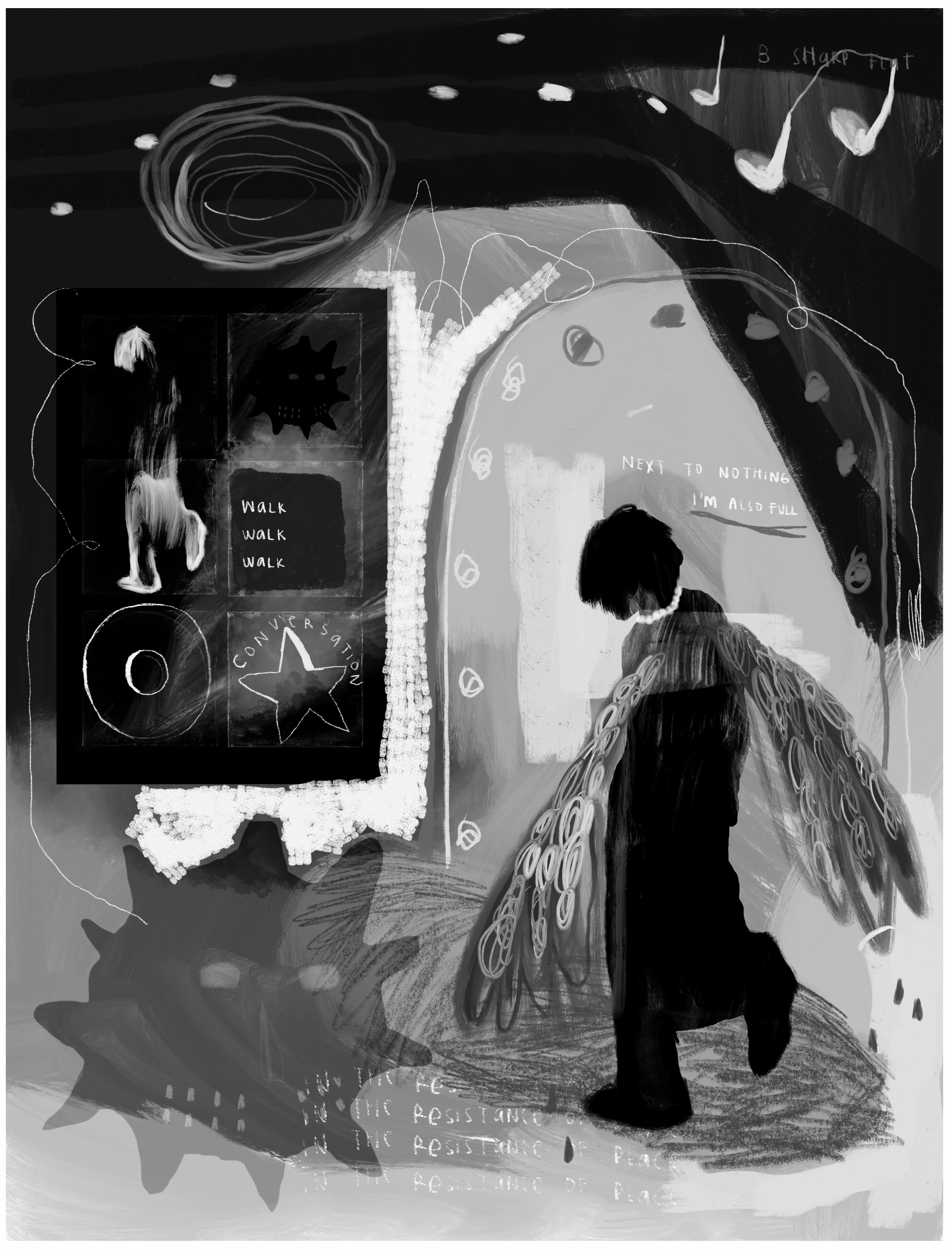 next to nothing b&w #1/3