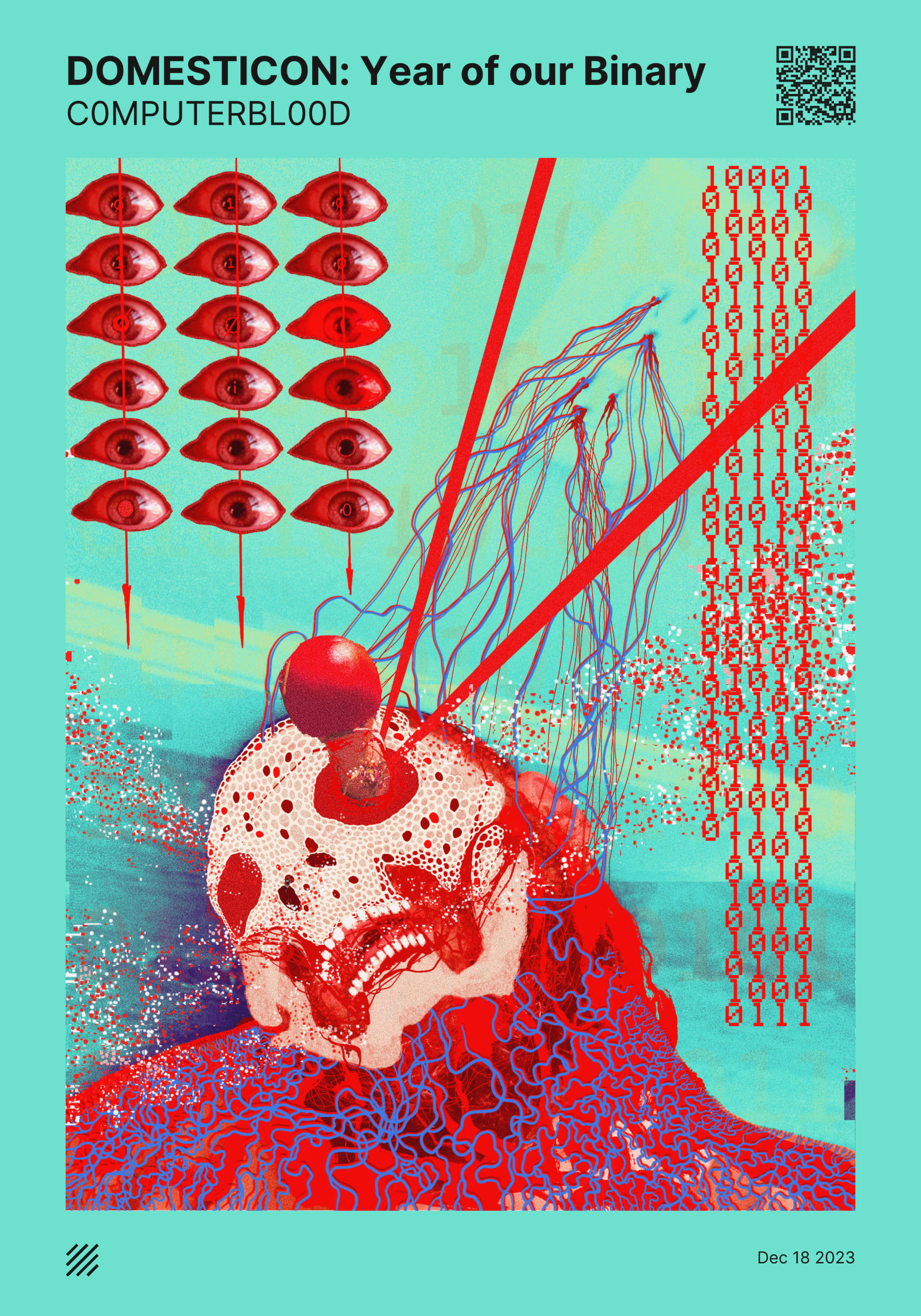 C0MPUTER BL00D DOMESTICON: Year of our Binary v.001 (Self Portrait) by C0MPUTERBL00D_Whalesink