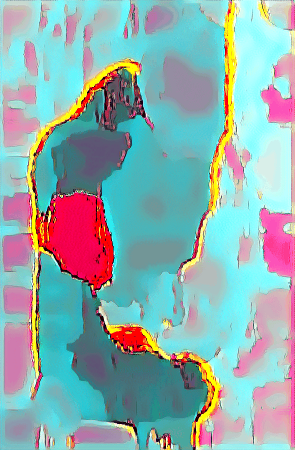 Digital girl, vivid colors, same melancholy.