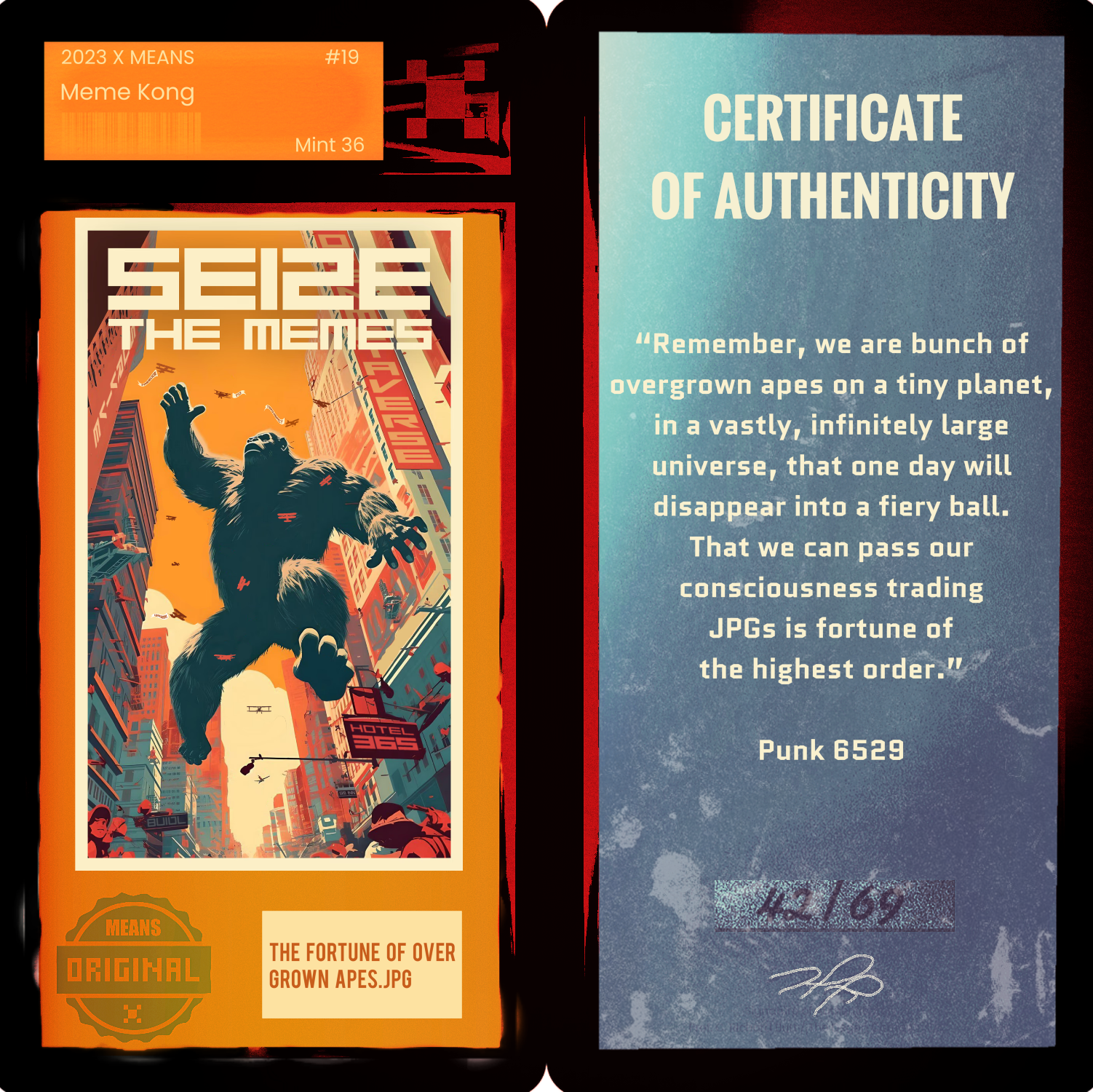 The fortune of overgrown apes