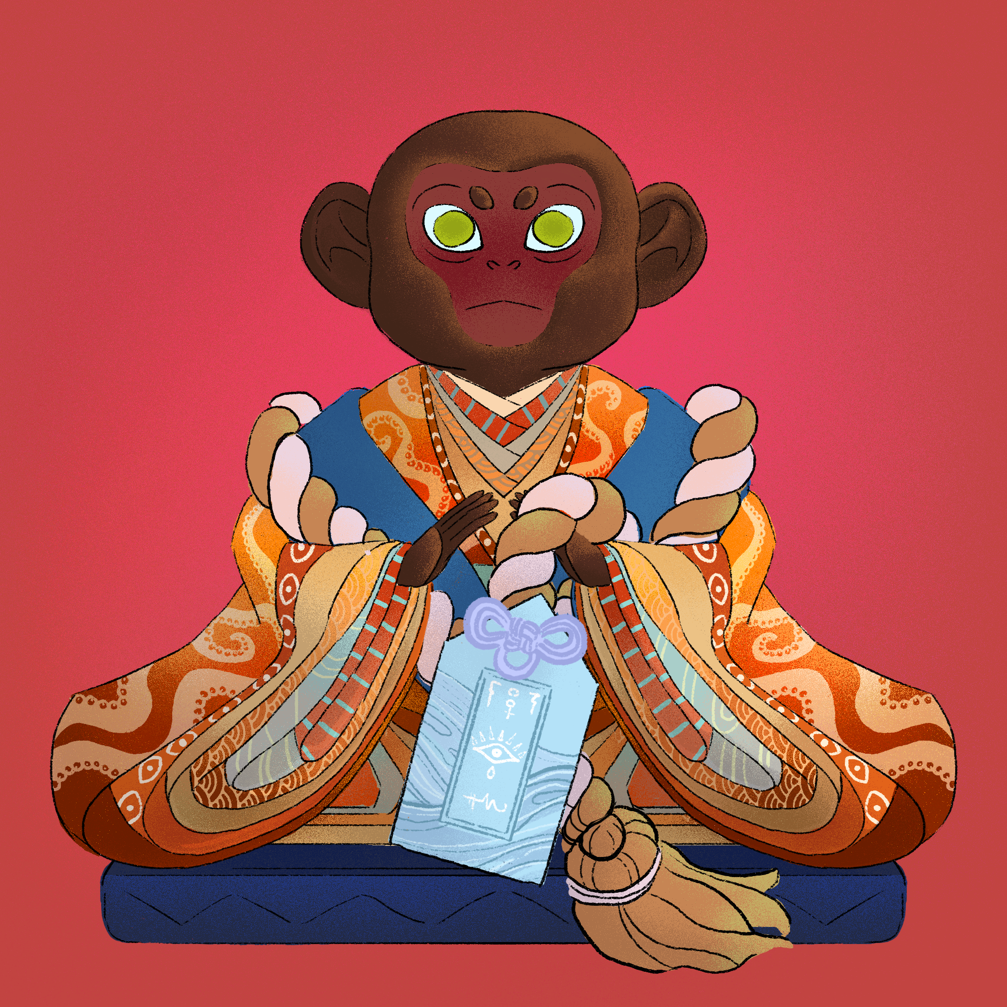 Dove's Monkey Charm